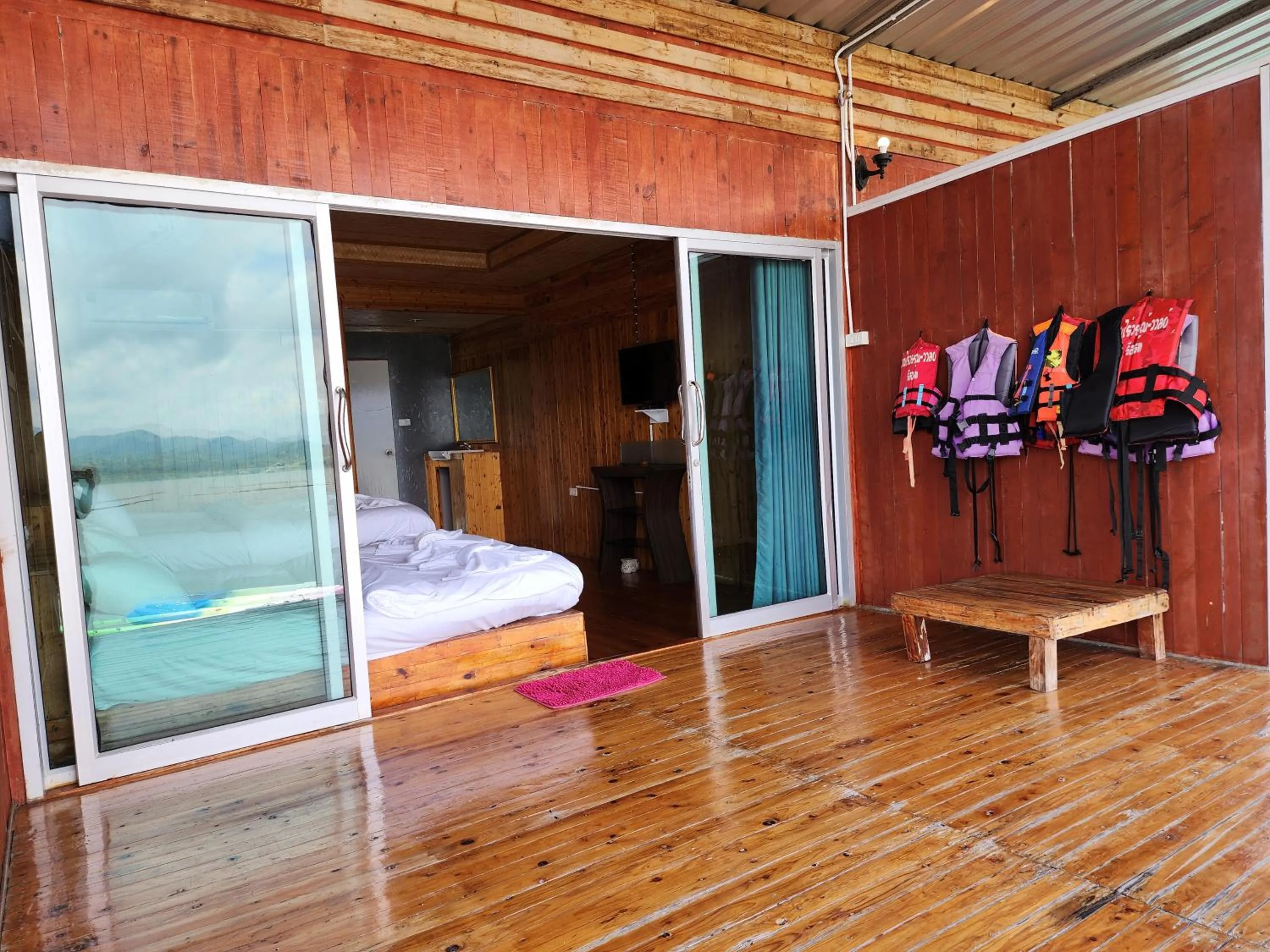 Balcony/Terrace in บ้านไร่ วรรณ วาลย์ รีสอร์ท