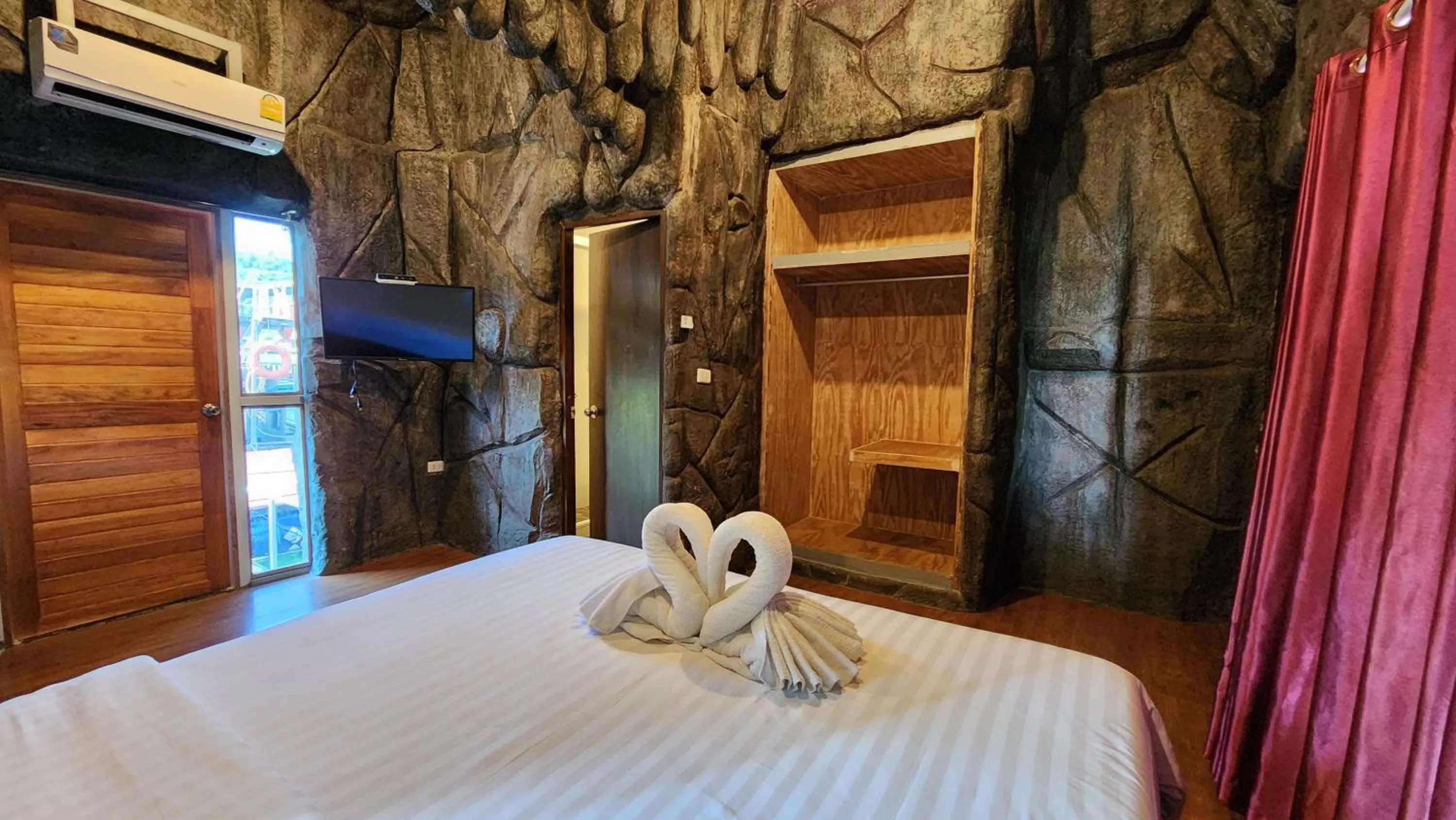 Bed in บ้านไร่ วรรณ วาลย์ รีสอร์ท