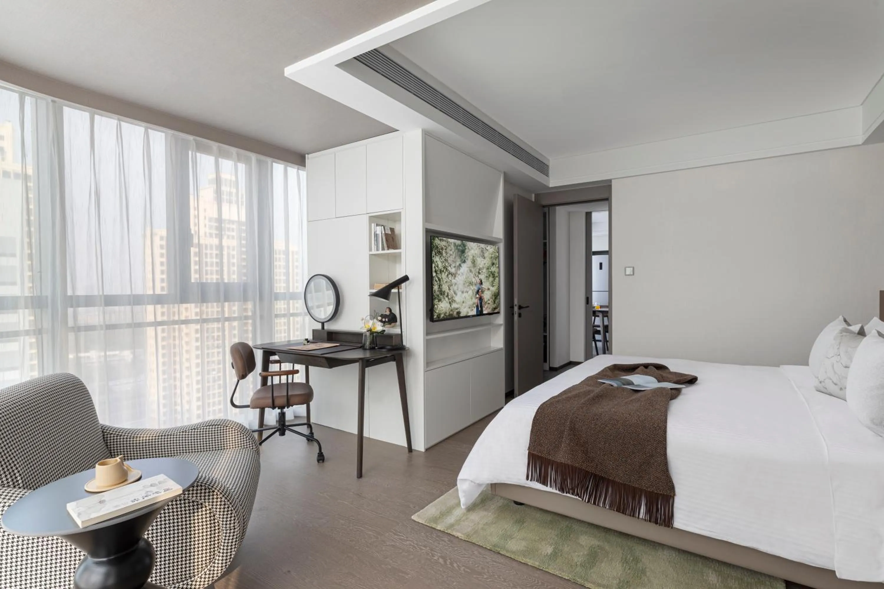 Bedroom, Bed in Somerset Future Center Wuhan