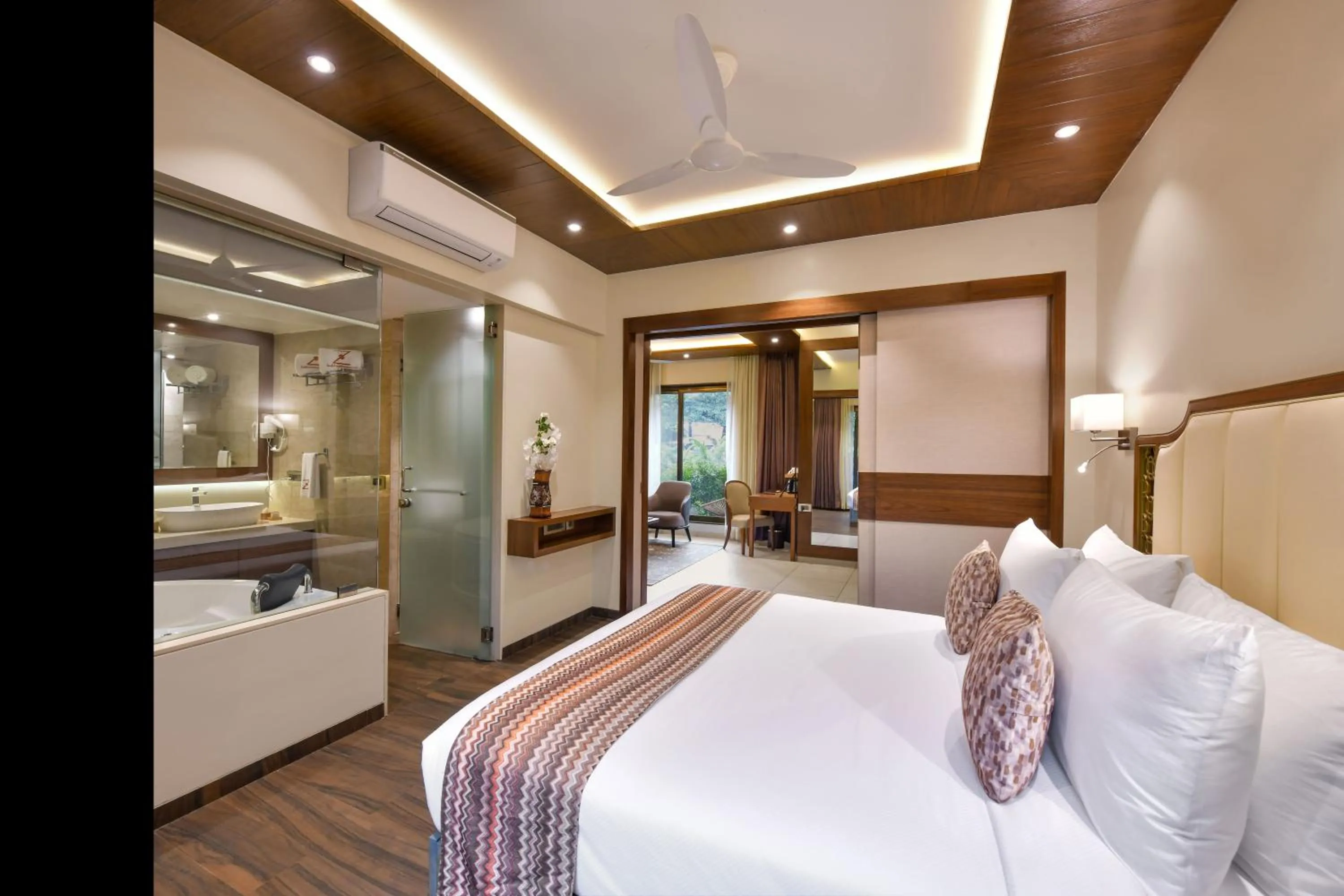 Photo of the whole room, Bed in Arova Woods Zinc Journey by The Fern, Lonavala