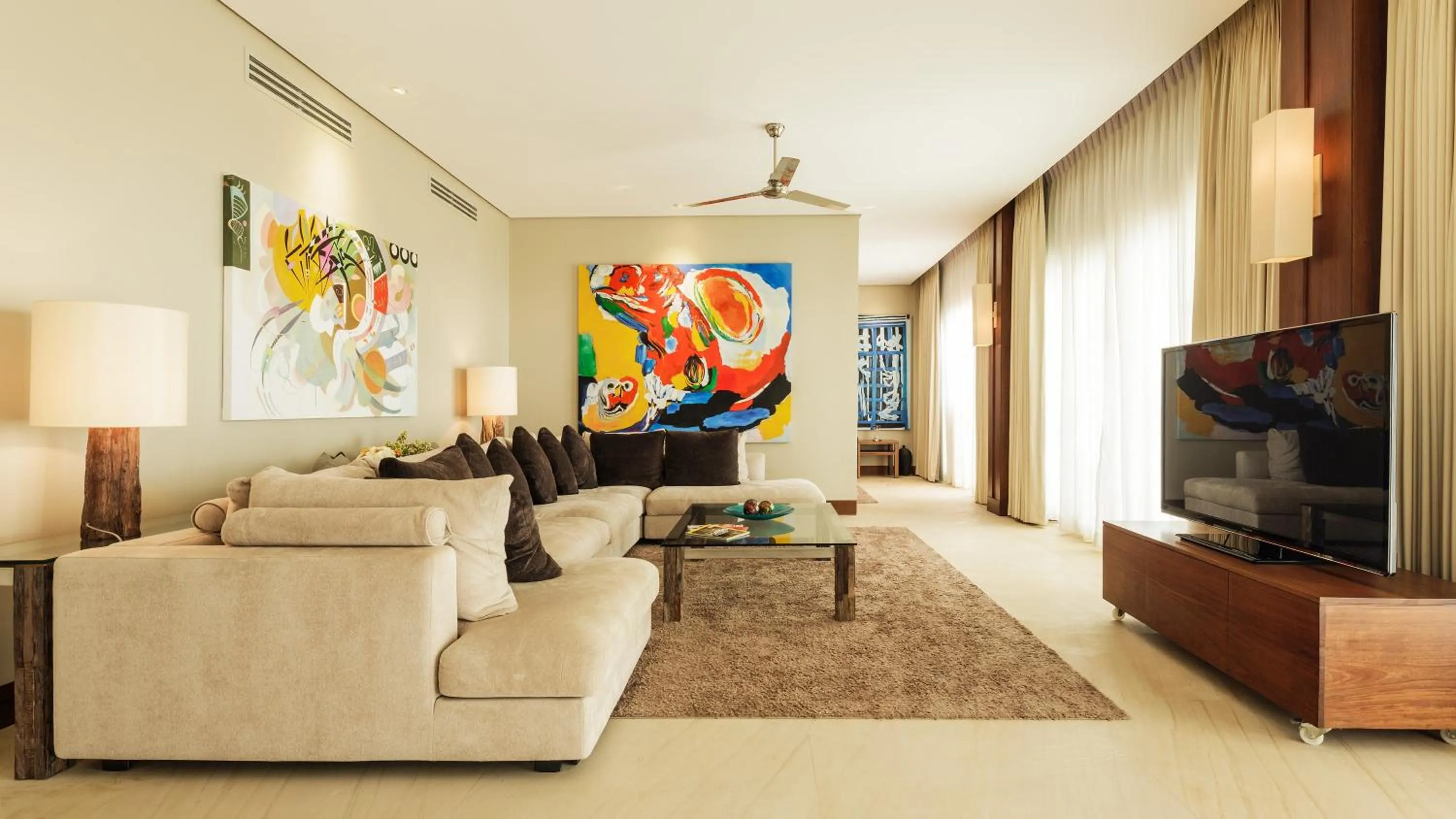 Living room in Under the Stars Luxury Apartment