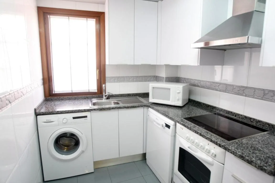 kitchen in Aparthotel Los Girasoles