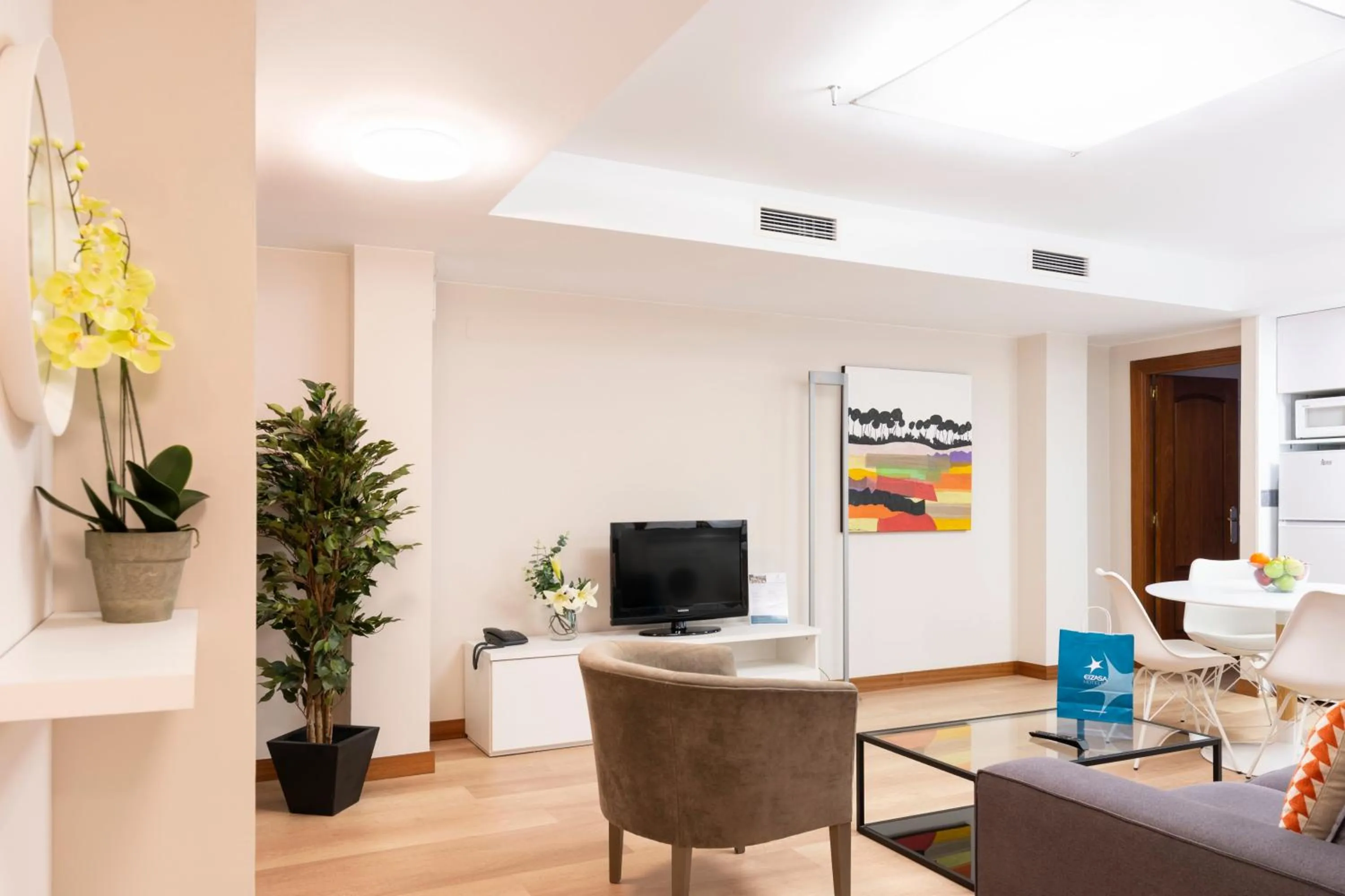 Living room in Aparthotel Los Girasoles