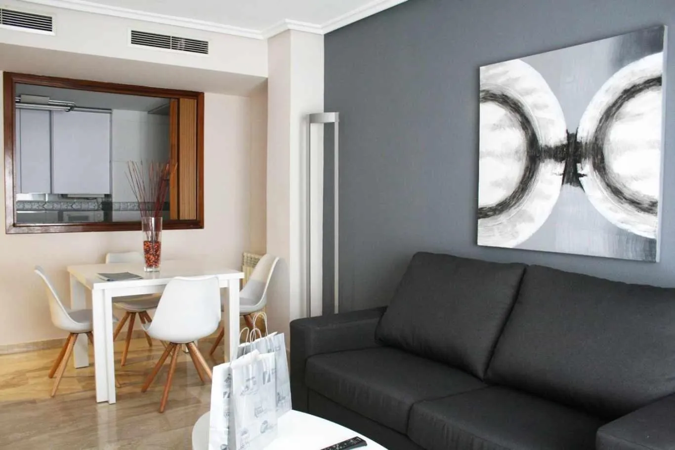 Living room in Aparthotel Los Girasoles