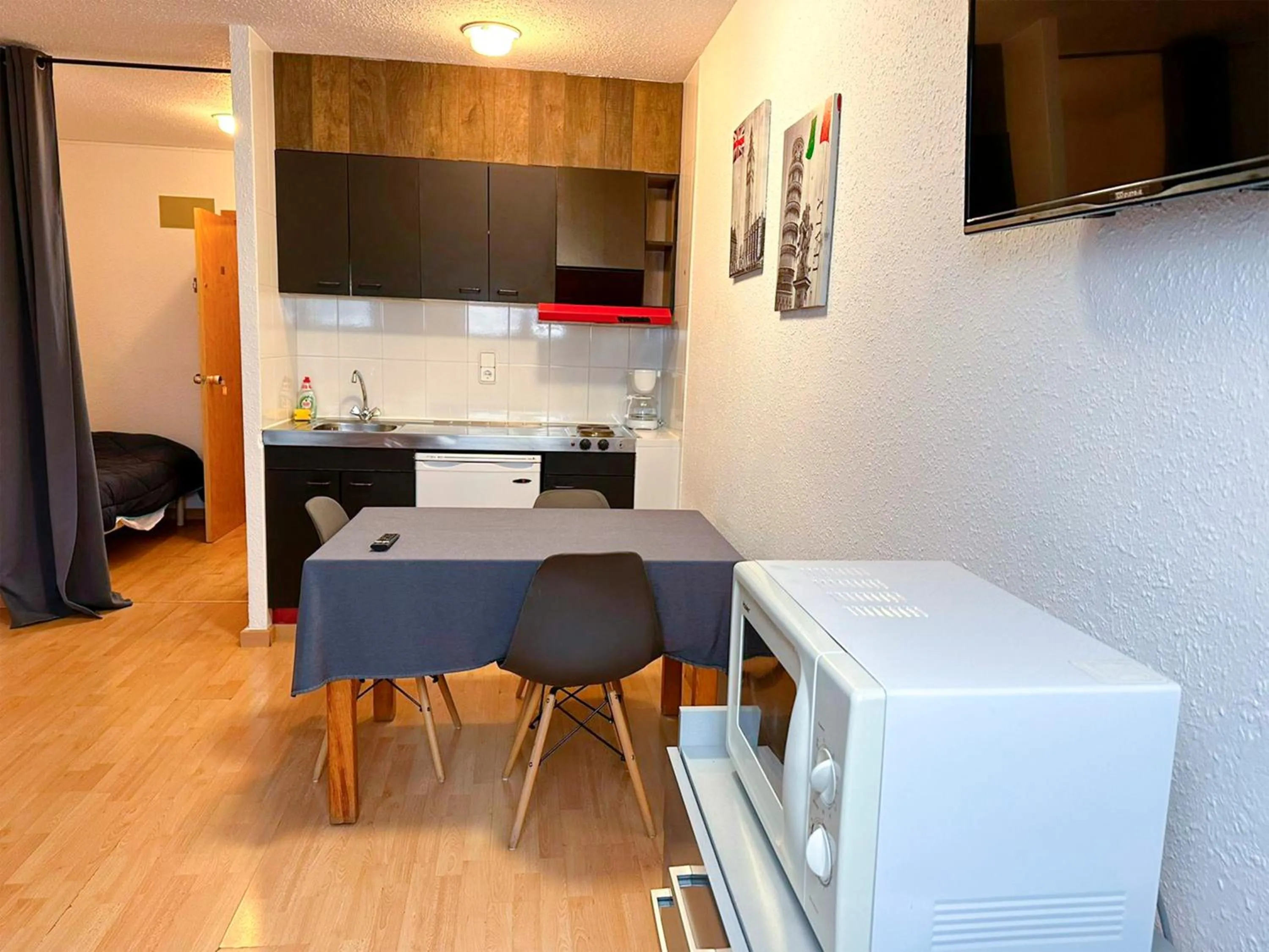 Kitchen or kitchenette in Apartamentos Solaris 3000