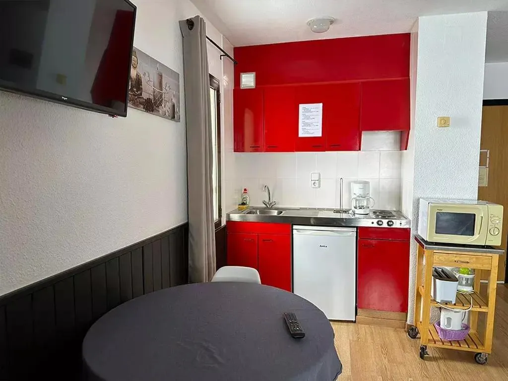 Kitchen or kitchenette in Apartamentos Solaris 3000