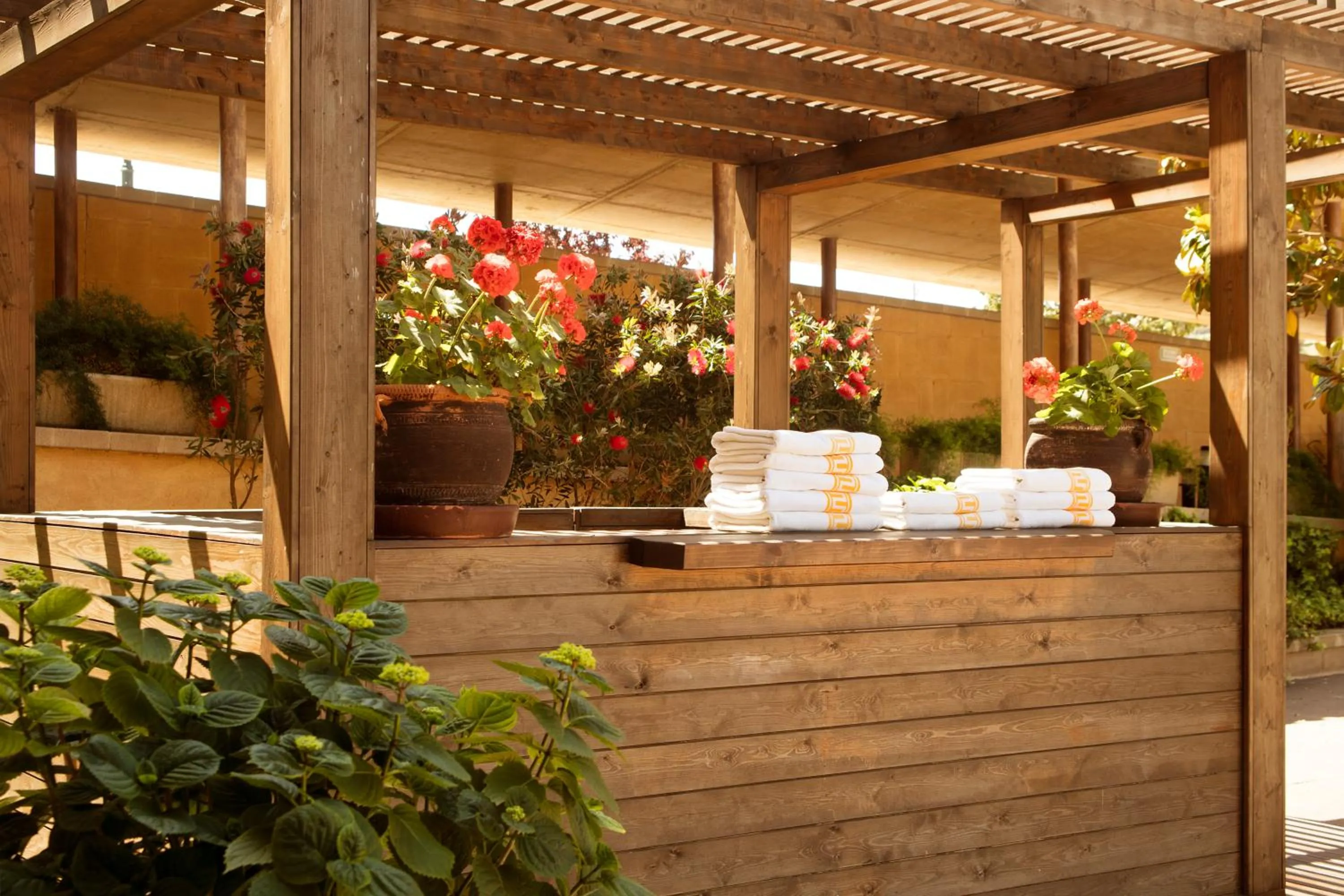 Patio in Luna Park Hotel Yoga & Spa