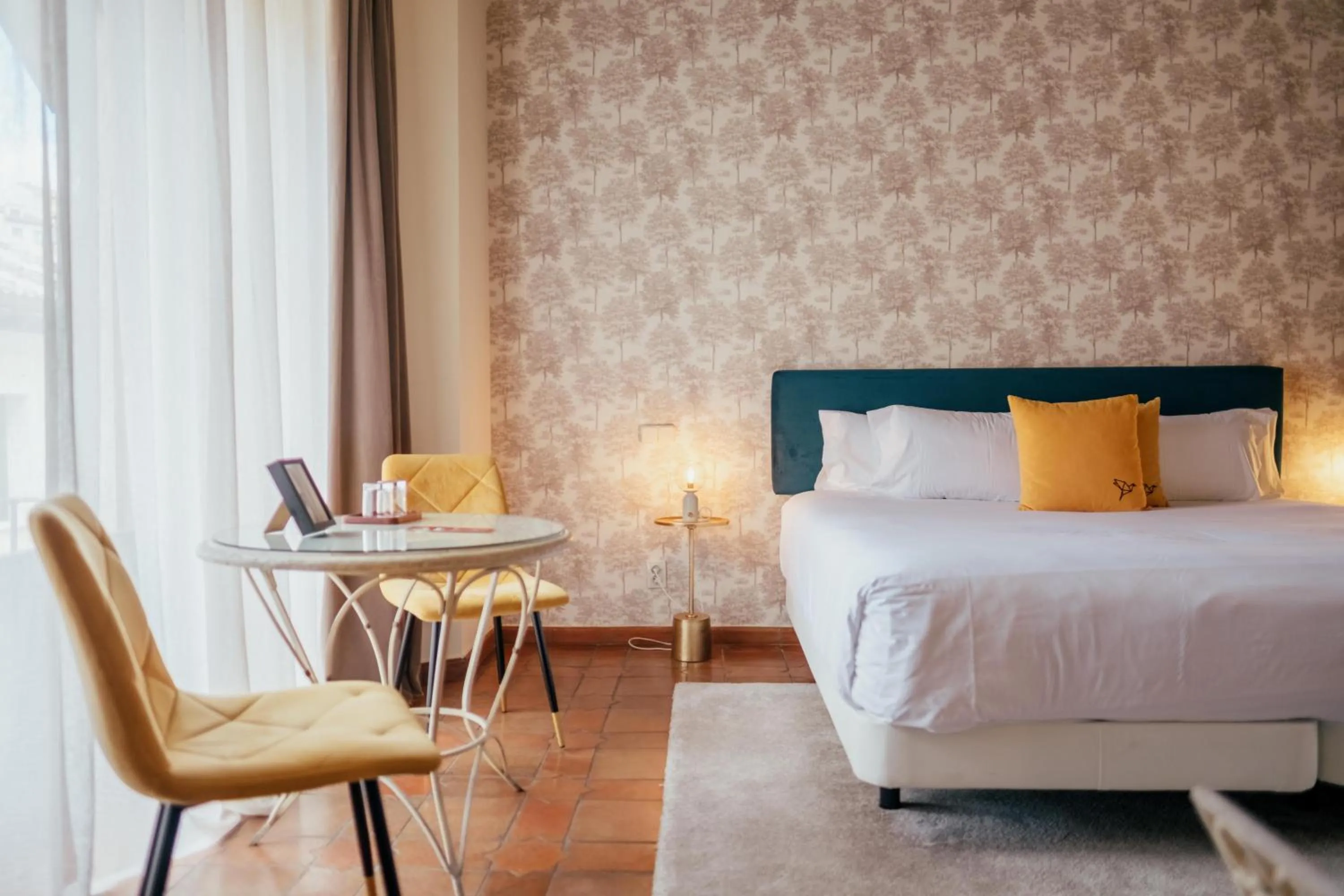 Bed in Hotel Cetina Palacio Ayala Berganza