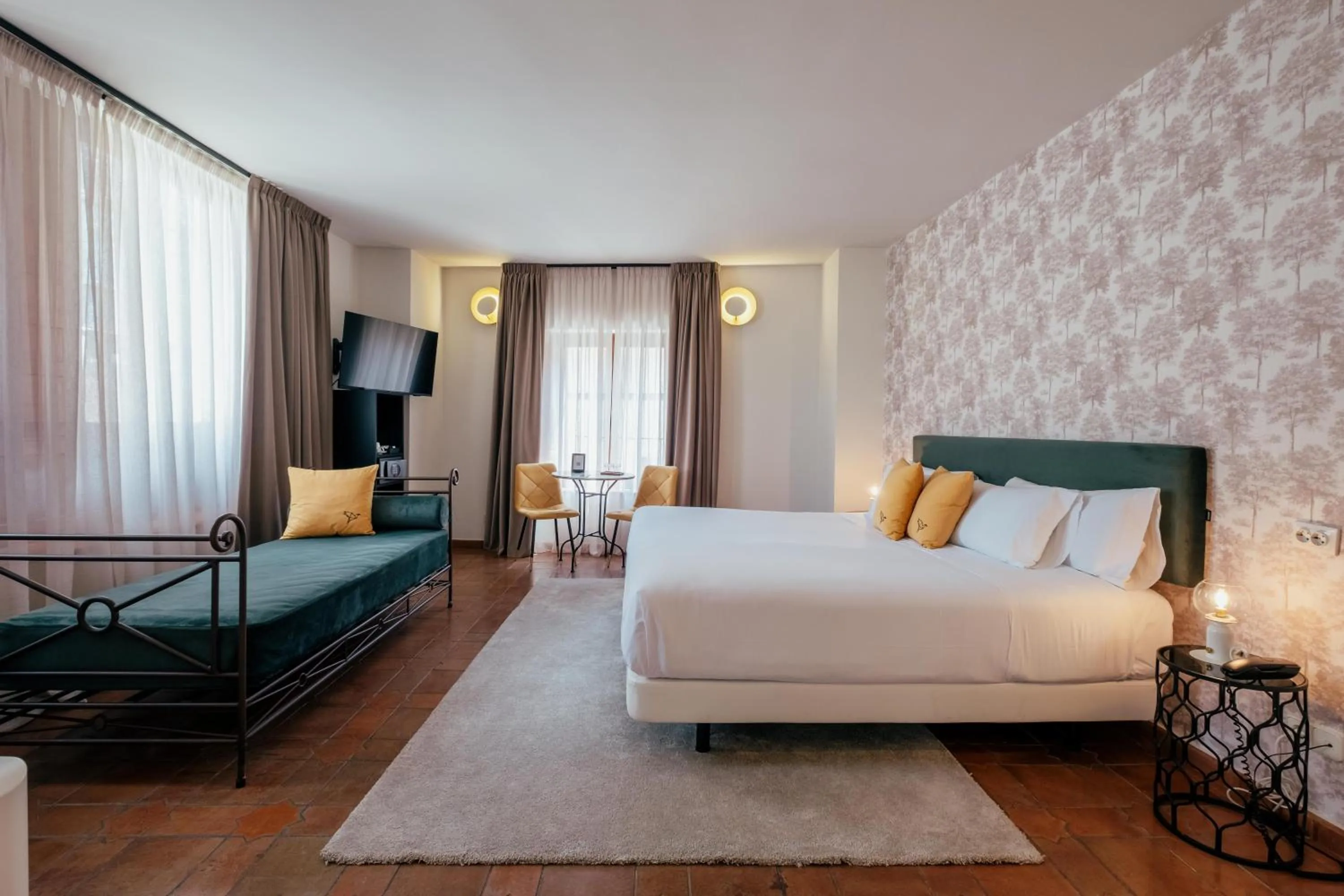 Bed in Hotel Cetina Palacio Ayala Berganza