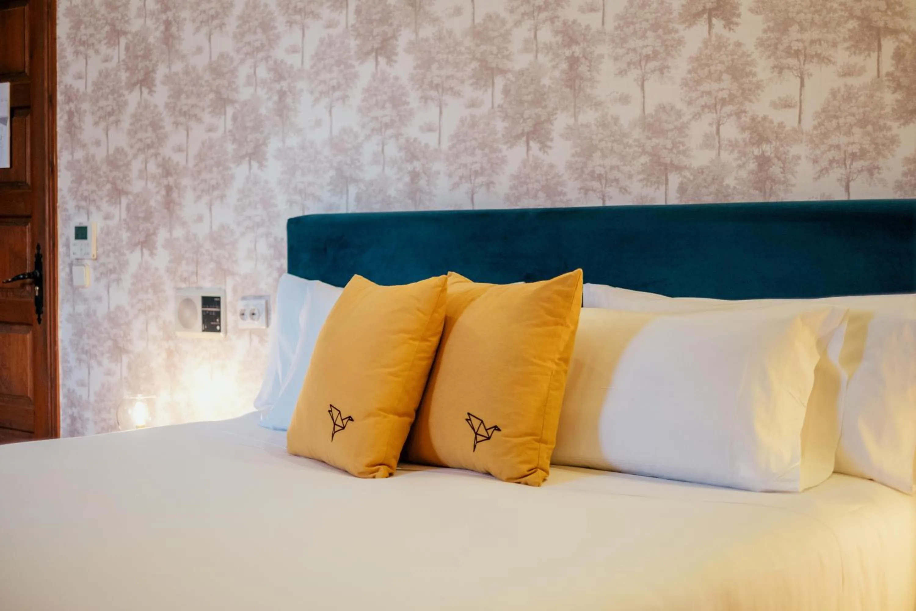 Bed in Hotel Cetina Palacio Ayala Berganza