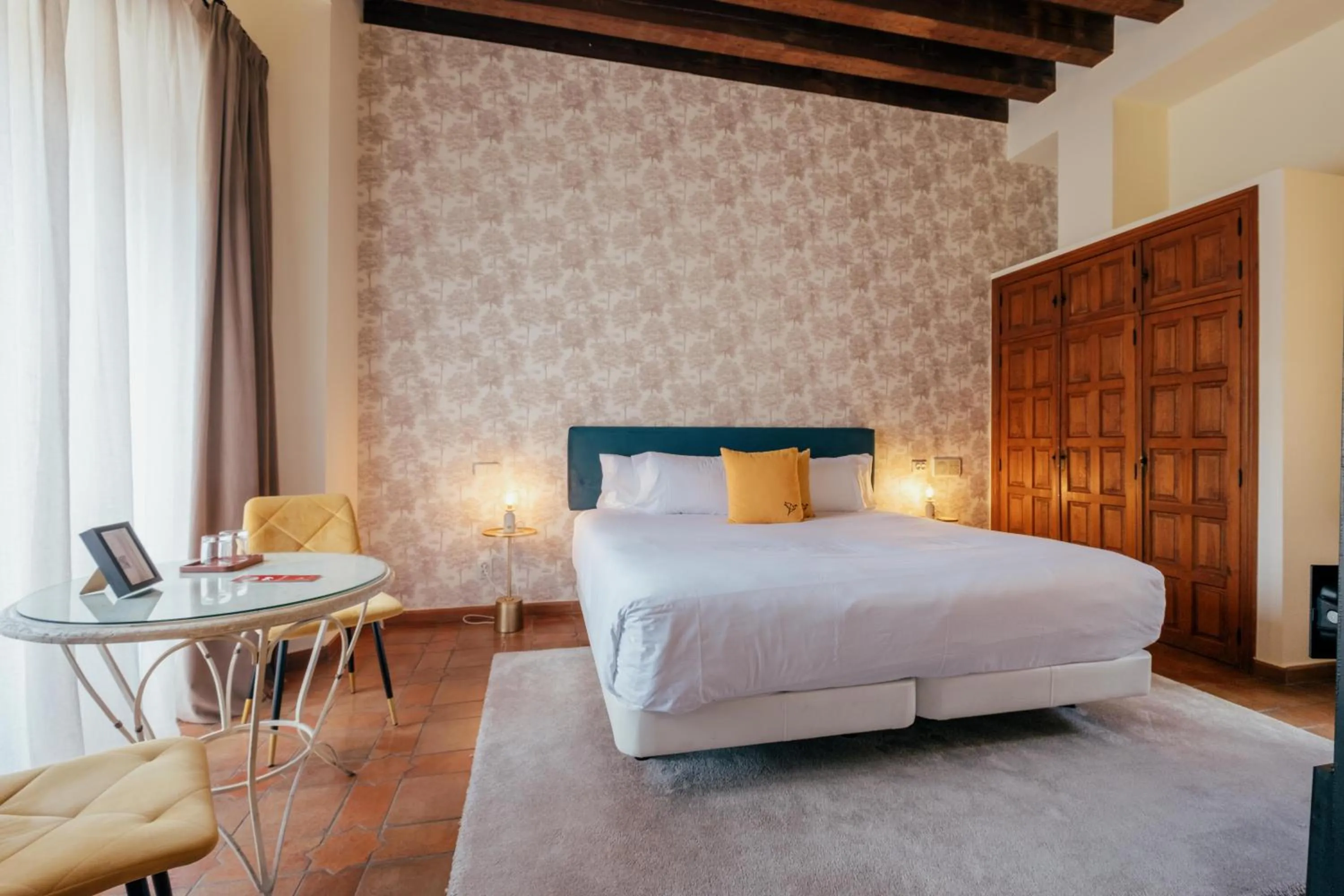 Bed in Hotel Cetina Palacio Ayala Berganza