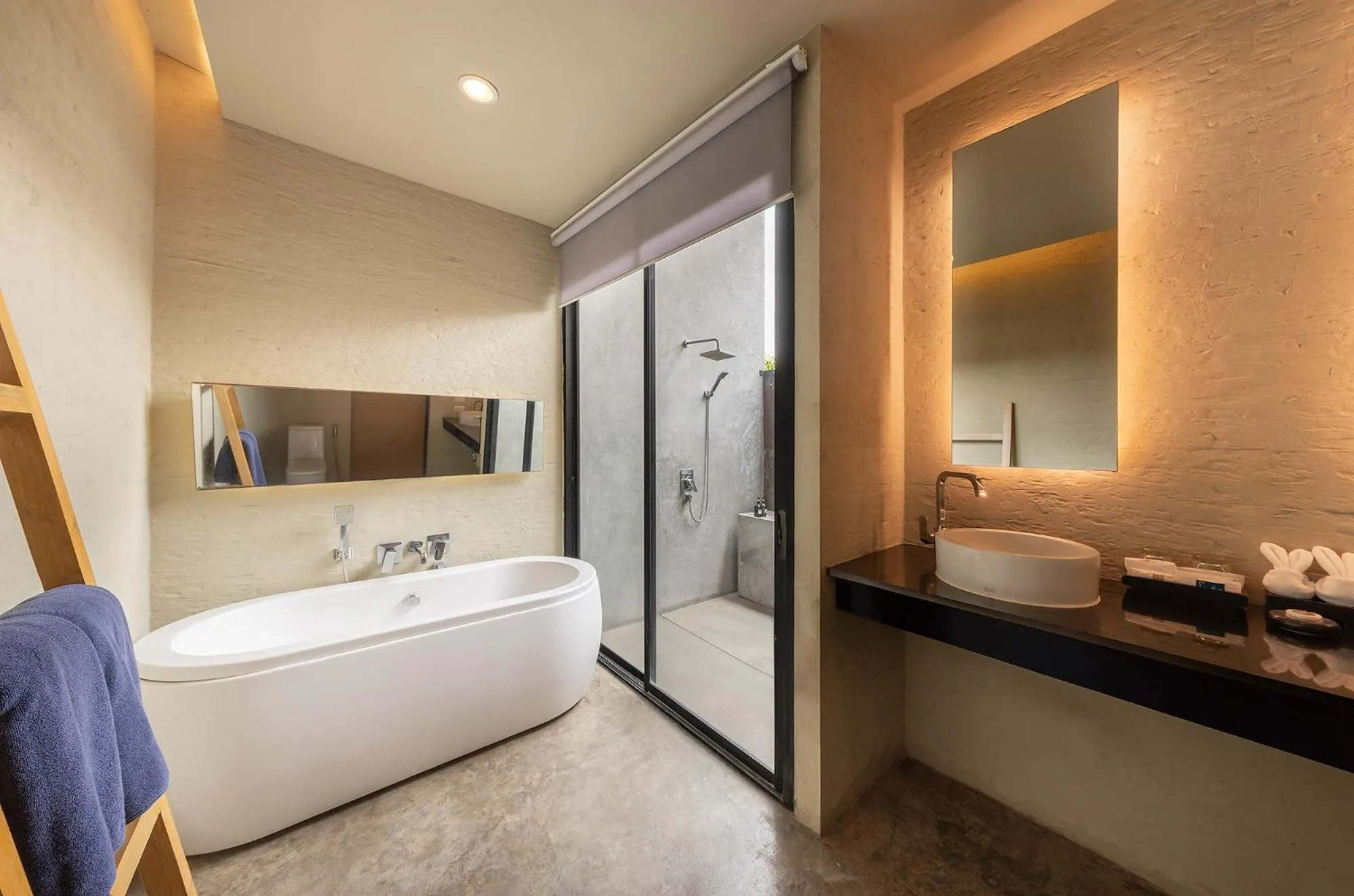 Bathroom, Bed in Sunday Sea Two Pool Villa Pattaya