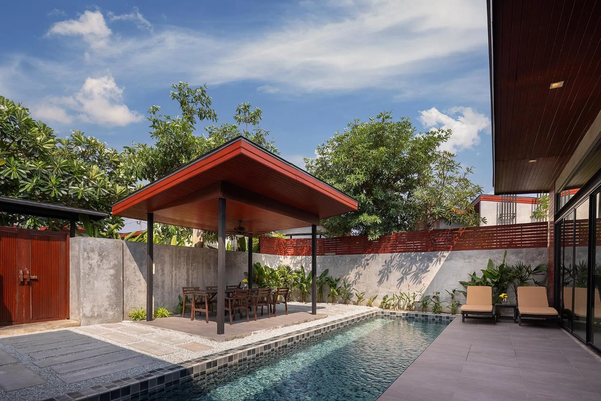 sunbed in Sunday Sea Two Pool Villa Pattaya