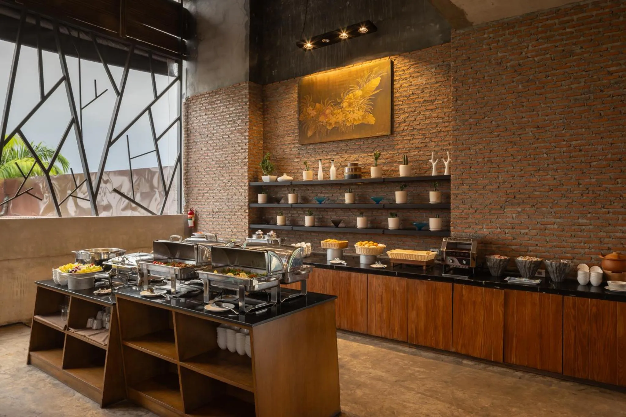 Buffet breakfast in Sunday Sea Two Pool Villa Pattaya