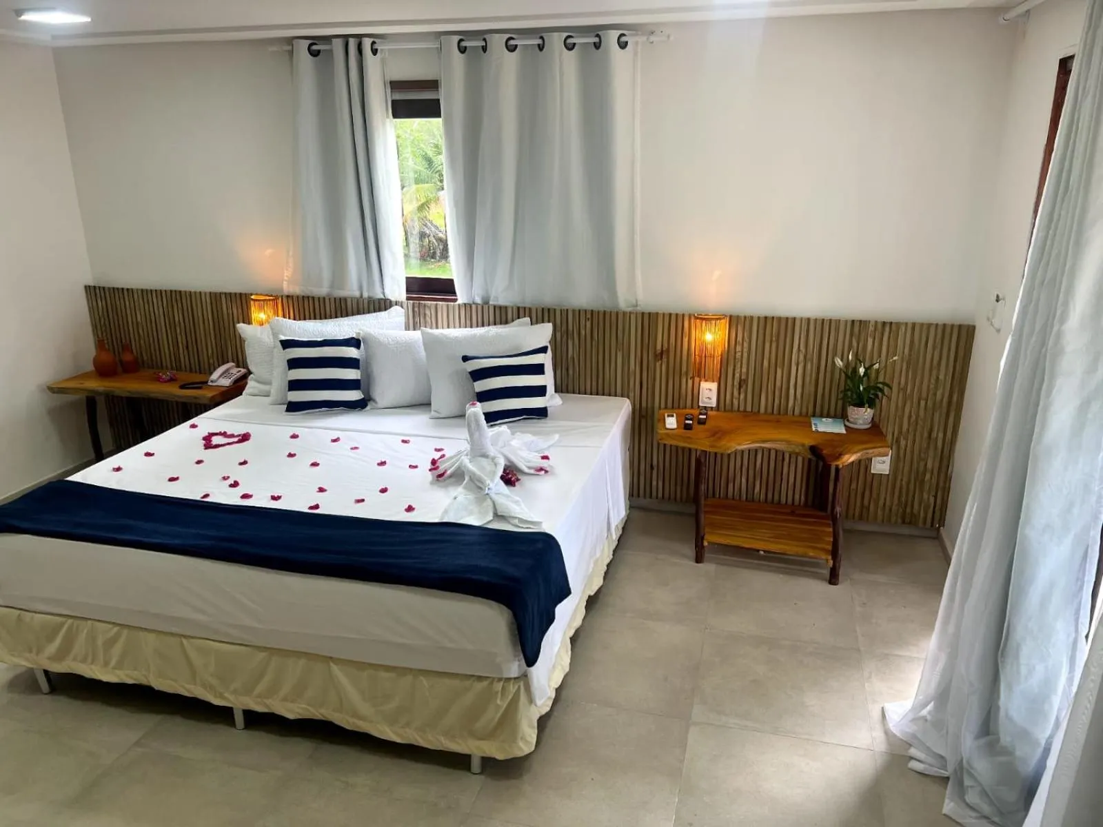 Bed in Pousada Corais do Bitingui