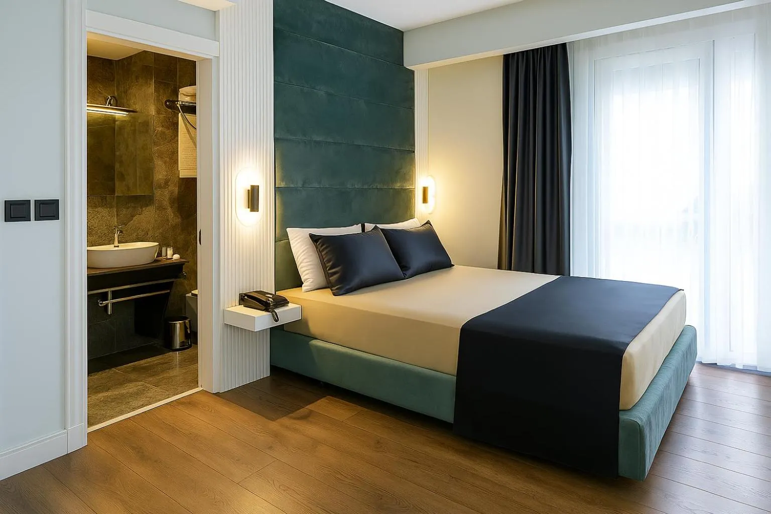 Bed in AXU AIRPORT HOTEL