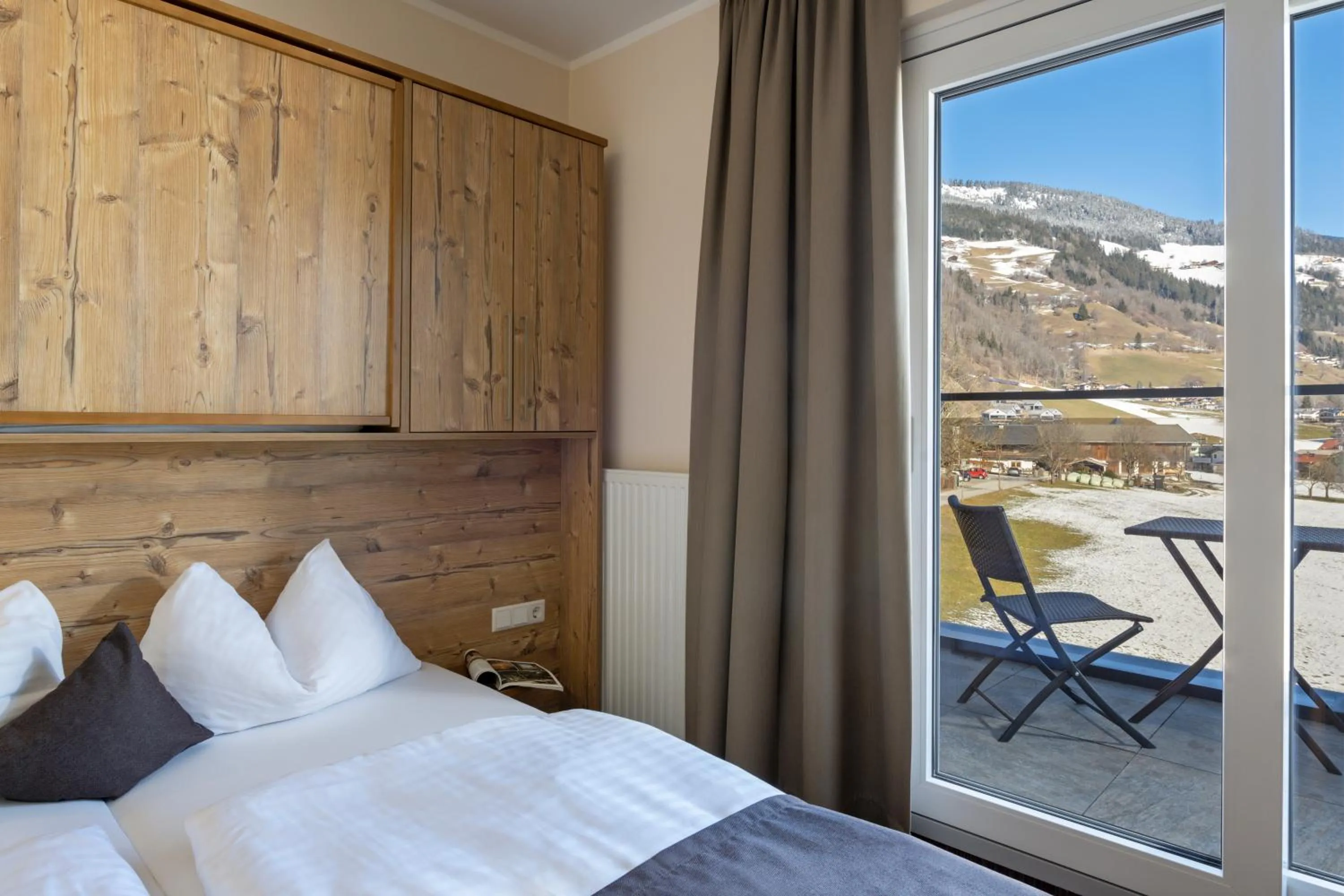 Bed in Hotel der Wolkensteinbär