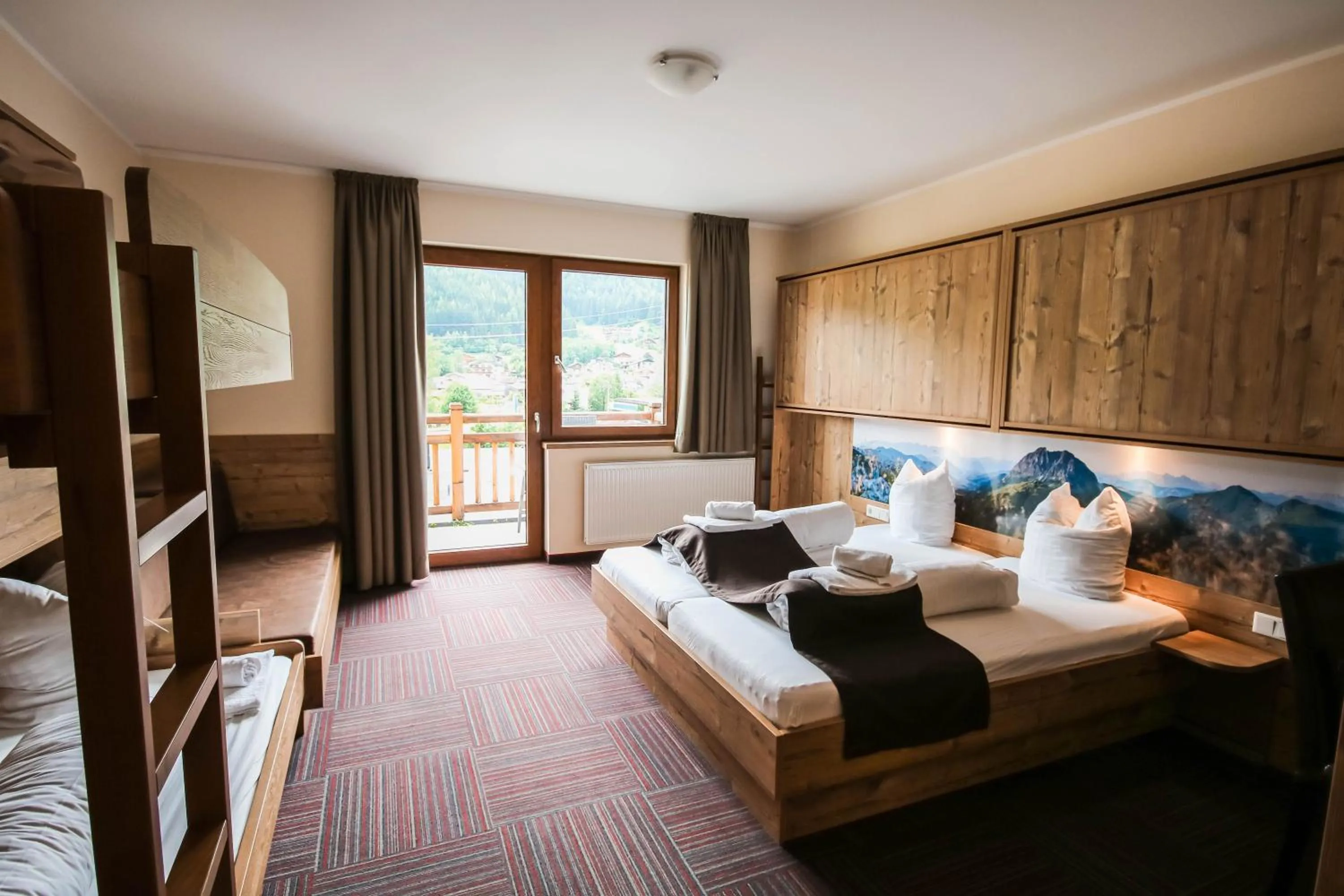 Bed in Hotel der Wolkensteinbär