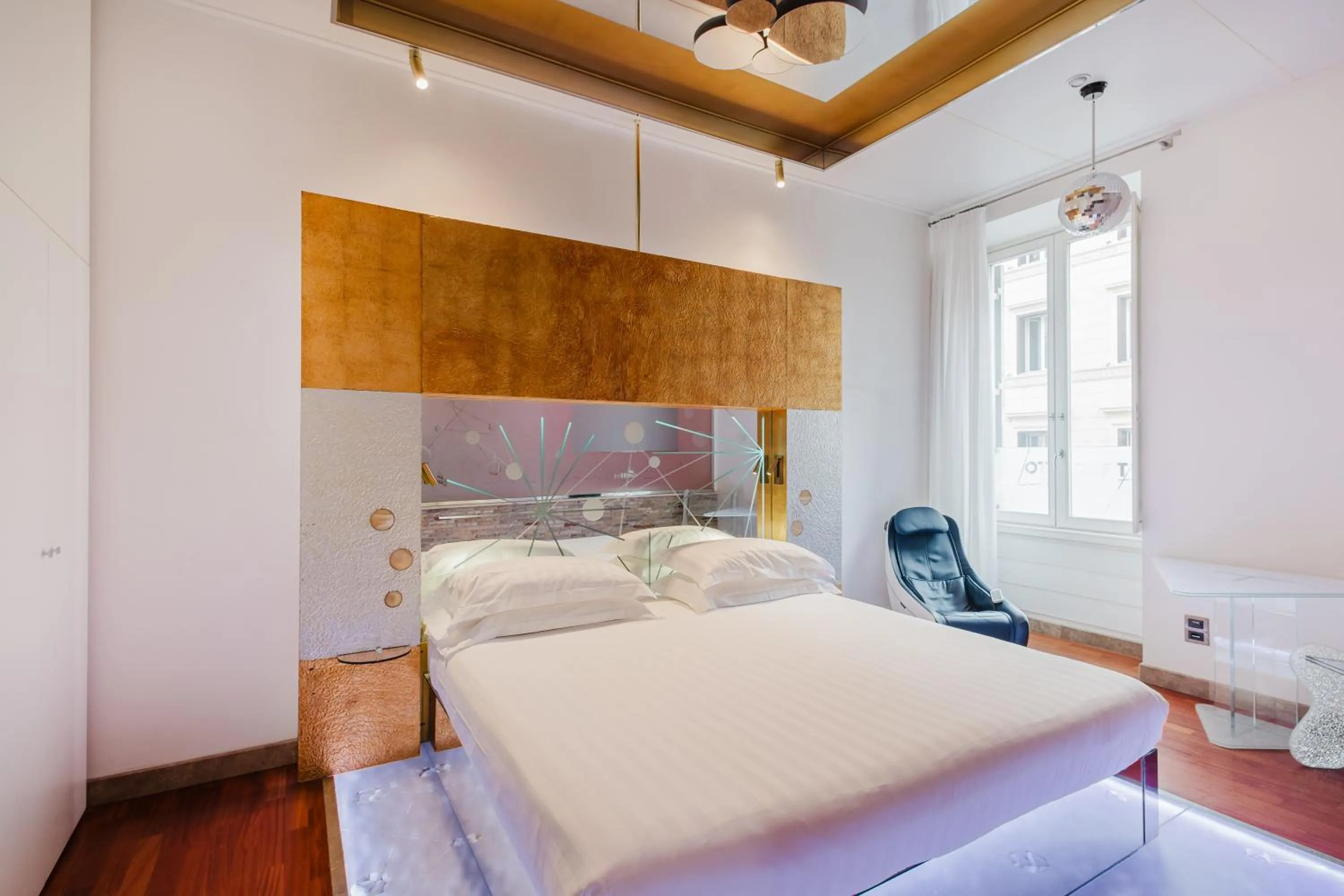 Bed in Hotel Trecento