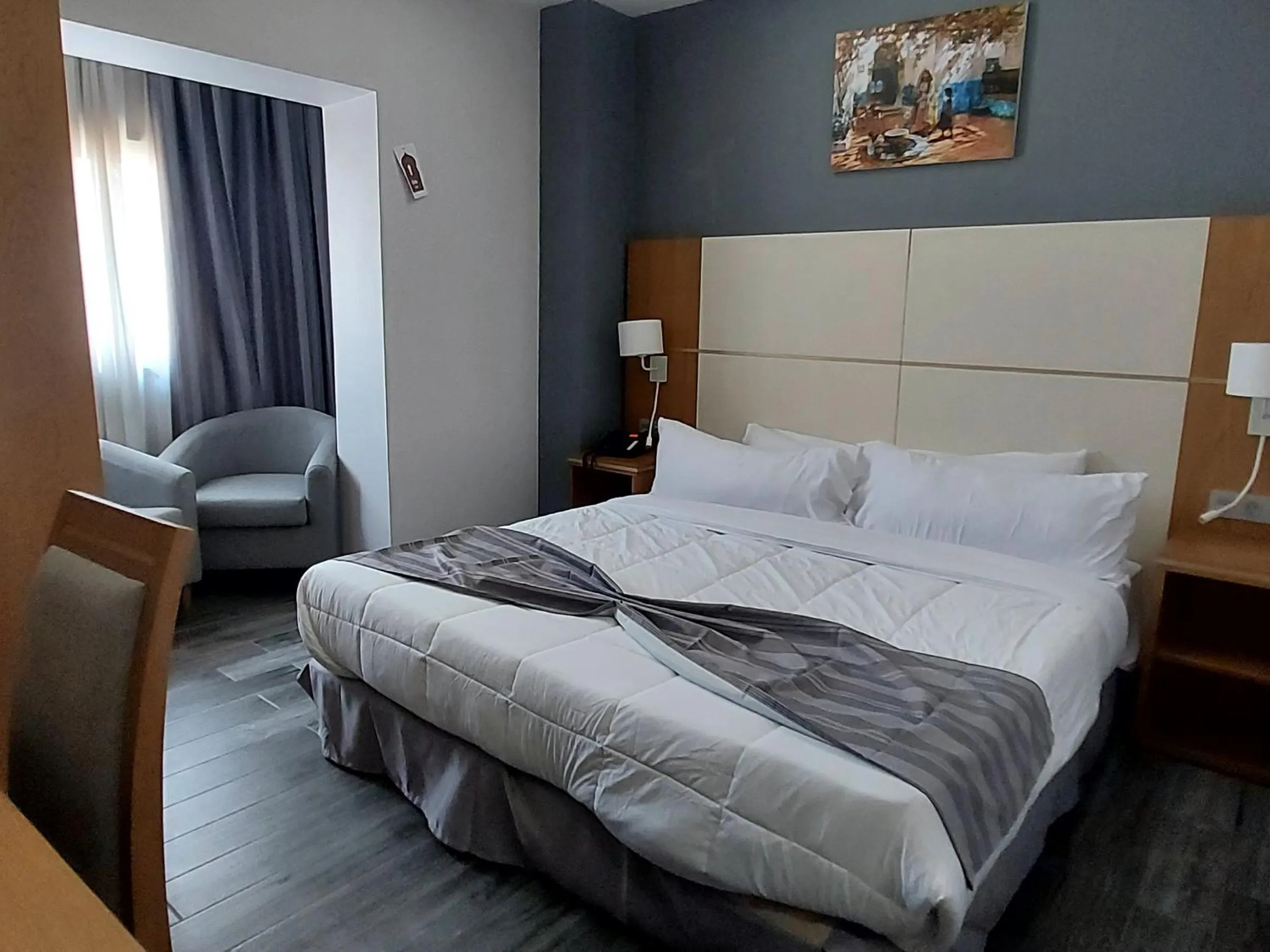 Bed in El Ghanami Hotel