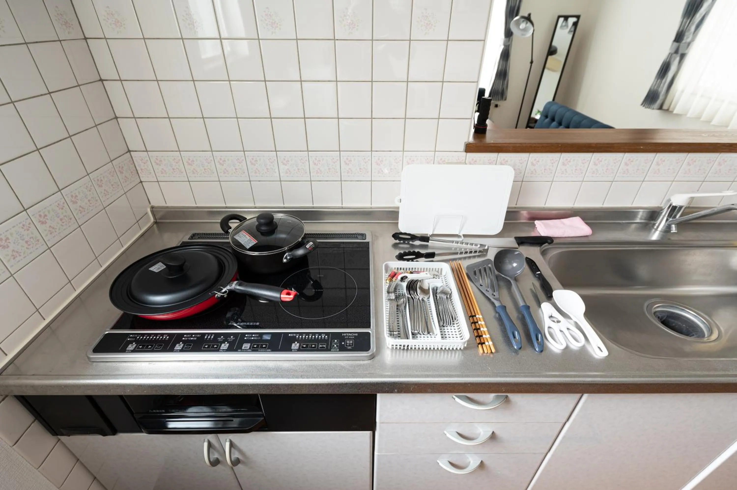 Kitchen or kitchenette in HONGO 11 HOTEL