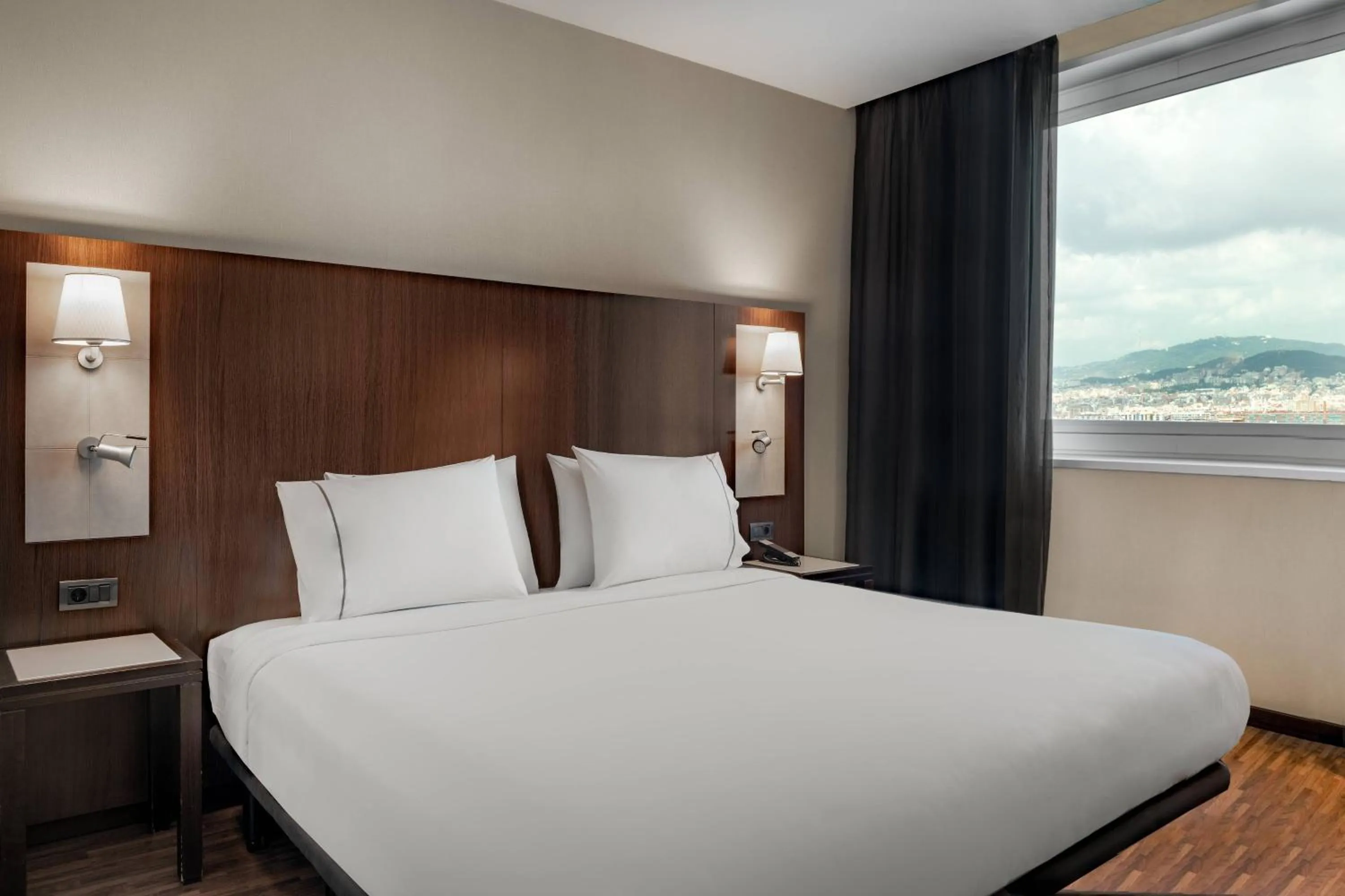 Photo of the whole room, Bed in AC Hotel Barcelona Fórum by Marriott