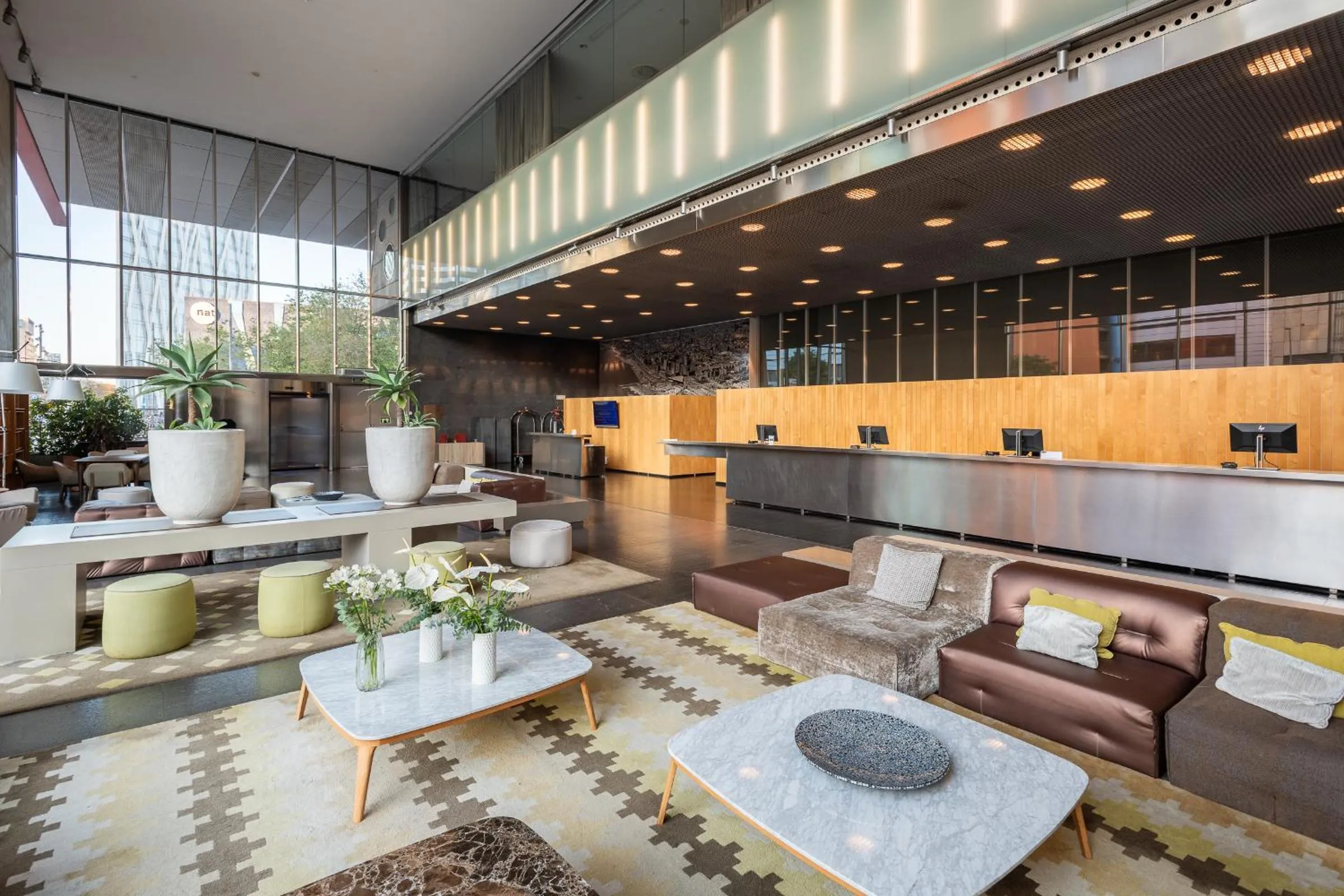 Lobby or reception in Leonardo Royal Hotel Barcelona Forum