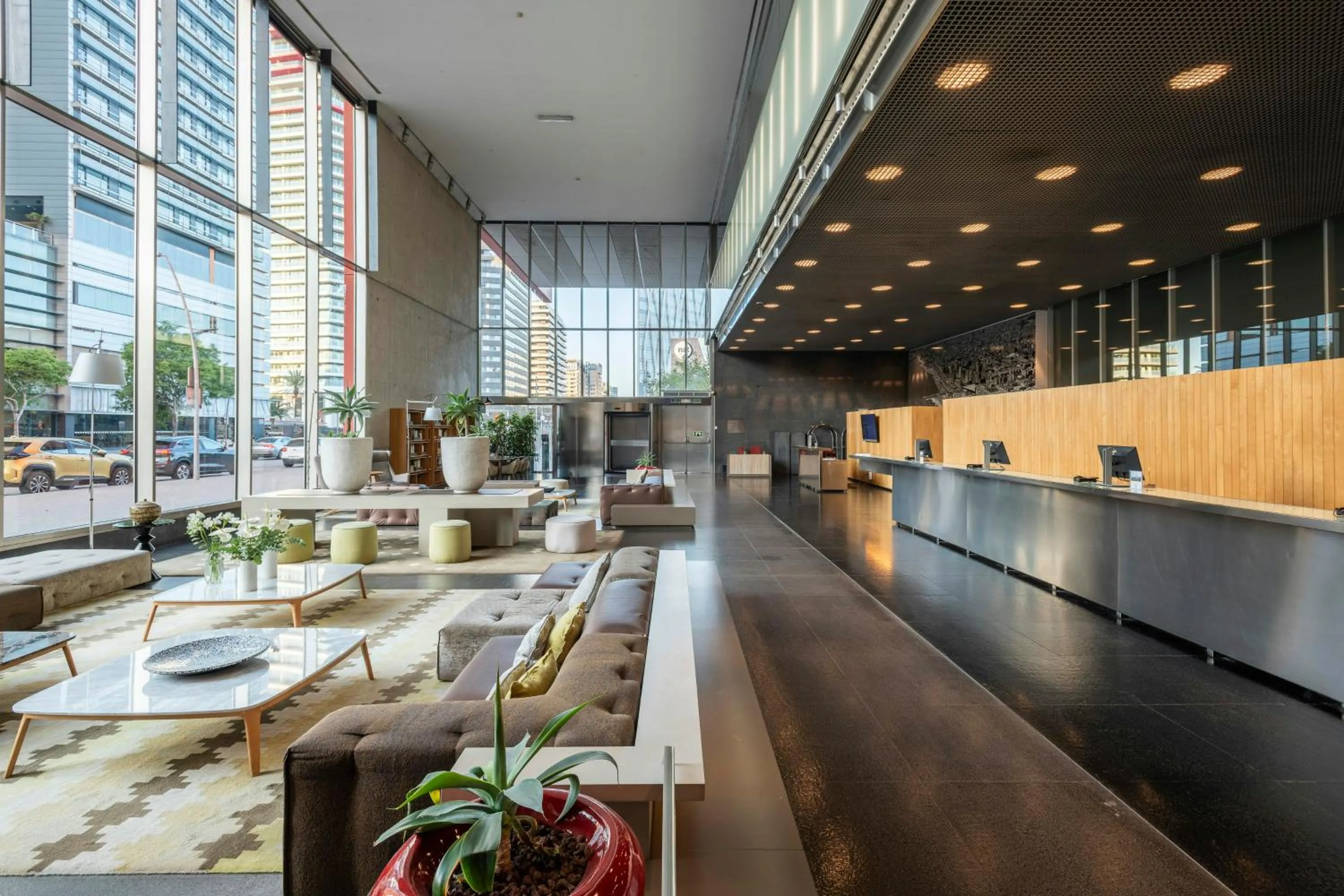 Lobby or reception in Leonardo Royal Hotel Barcelona Forum