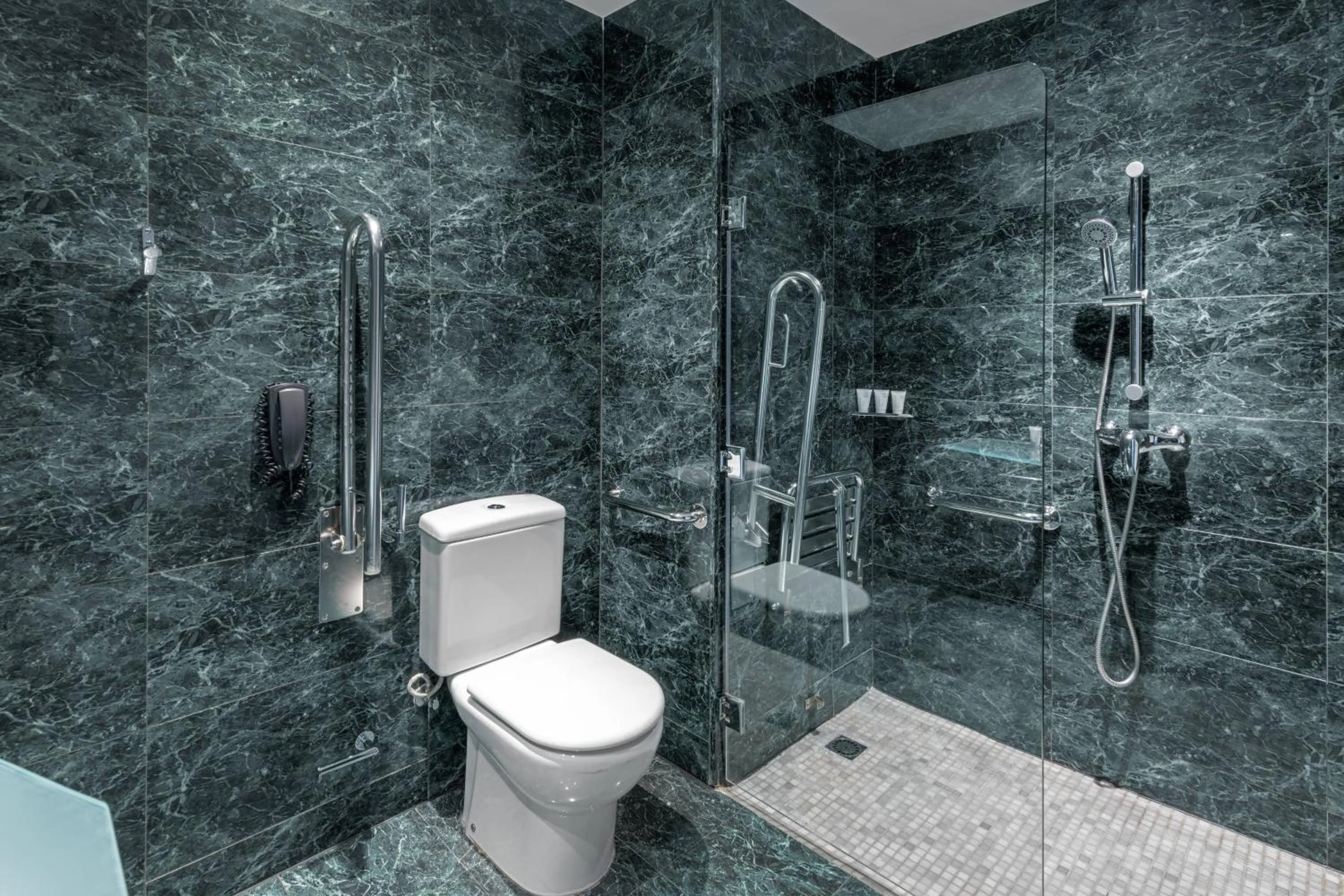 Bathroom in AC Hotel Barcelona Fórum by Marriott