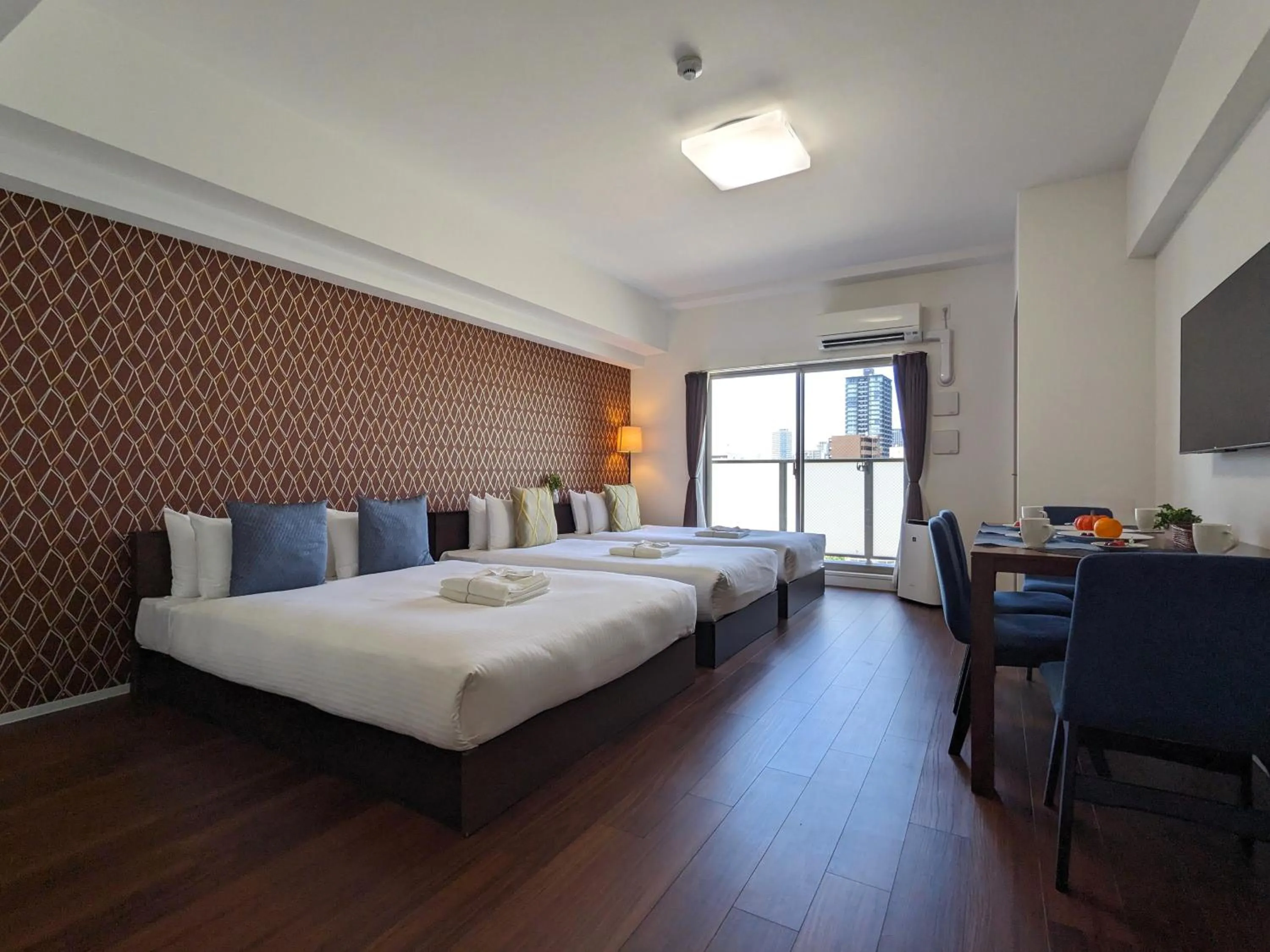 Bed in ESLEAD HOTEL Namba Ebisu West