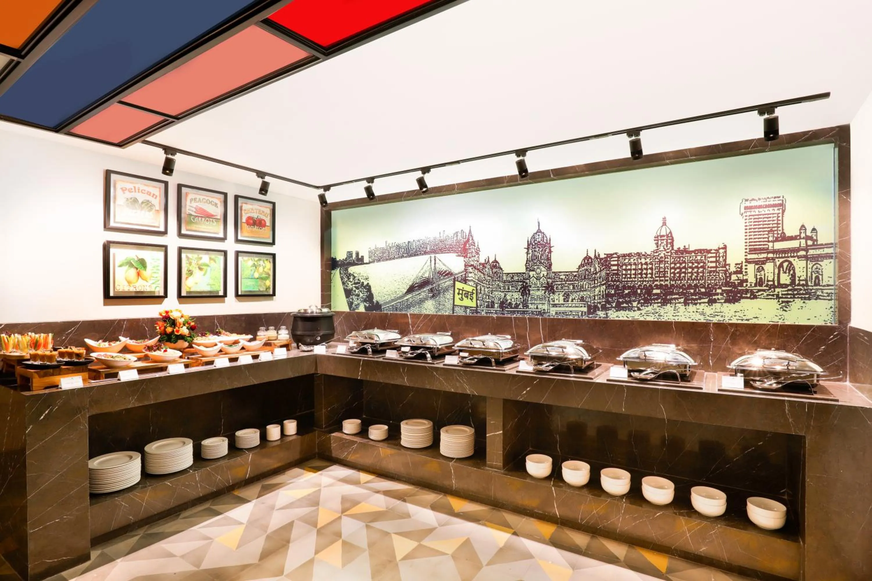 Buffet breakfast in Lemon Tree Hotel, Kalina BKC, Mumbai