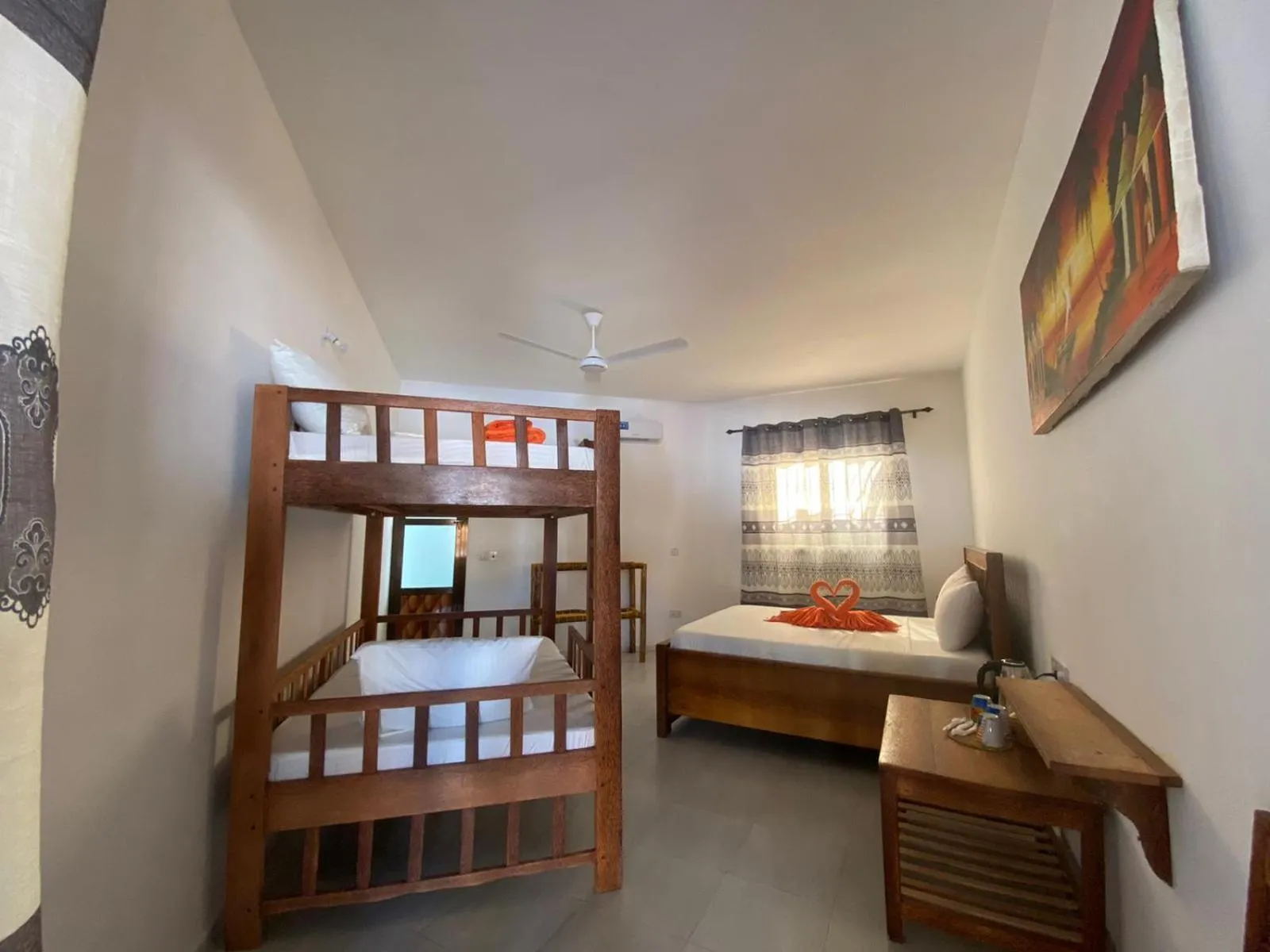 Bed in Amani Hotel Paje