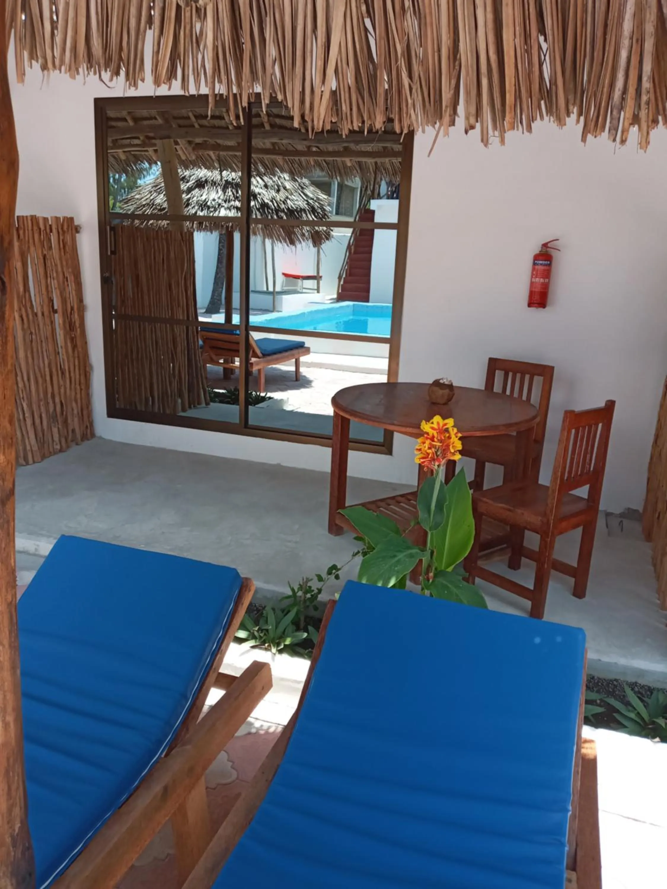 Patio in Amani Hotel Paje