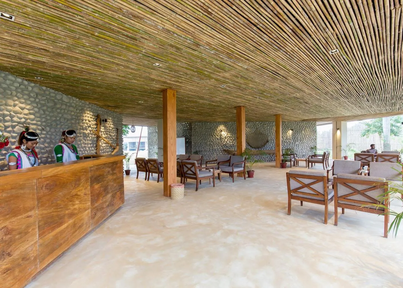 Lobby or reception in Sanctuary Chitwan National Park