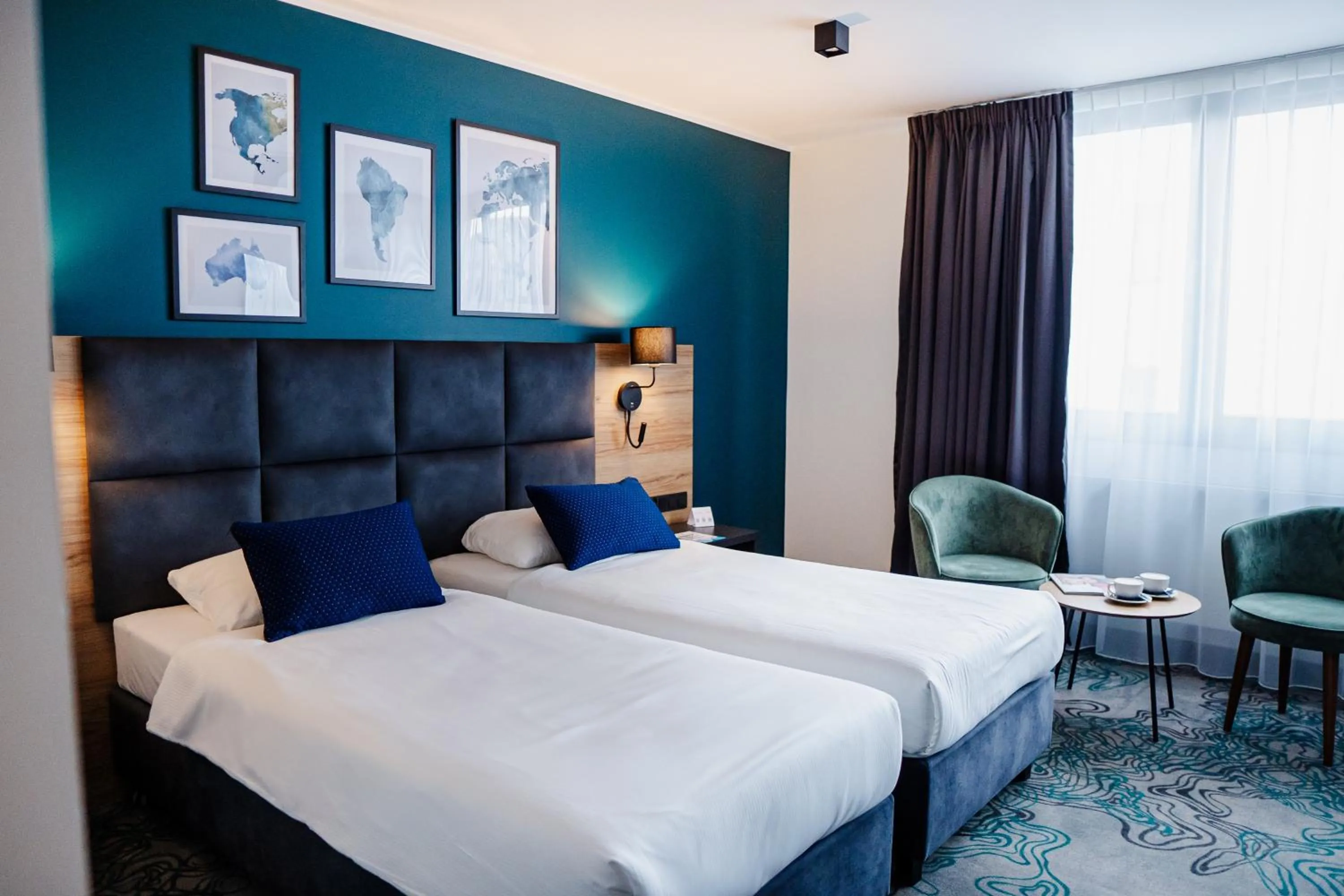 Bed in Hotel Kyriad Stargard