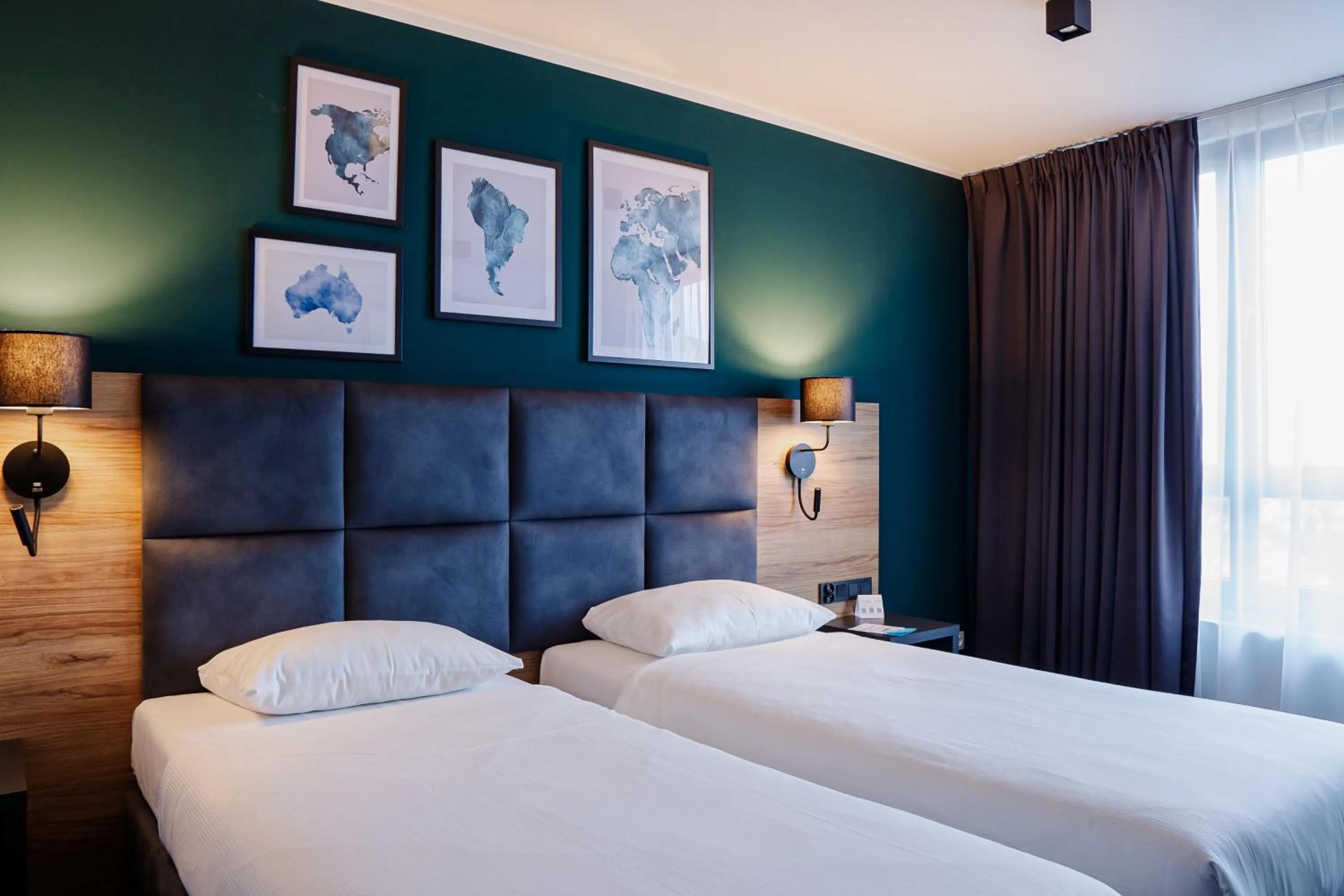 Bed in Hotel Kyriad Stargard