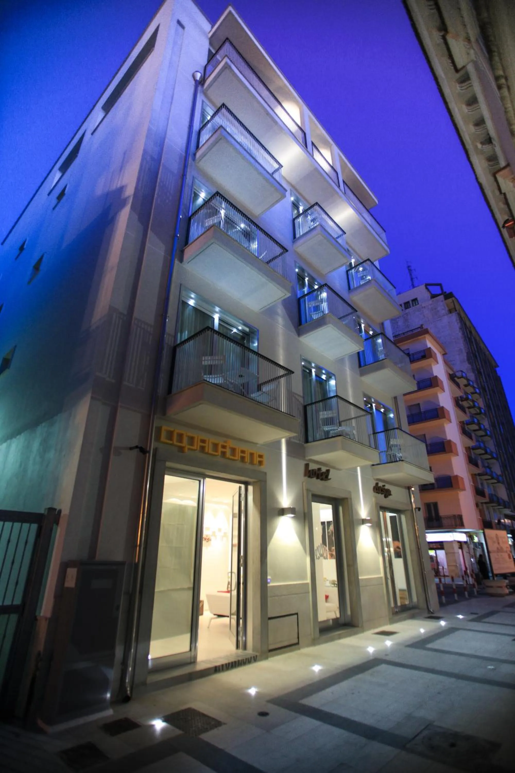 Facade/entrance in Copacabana Hotel Design