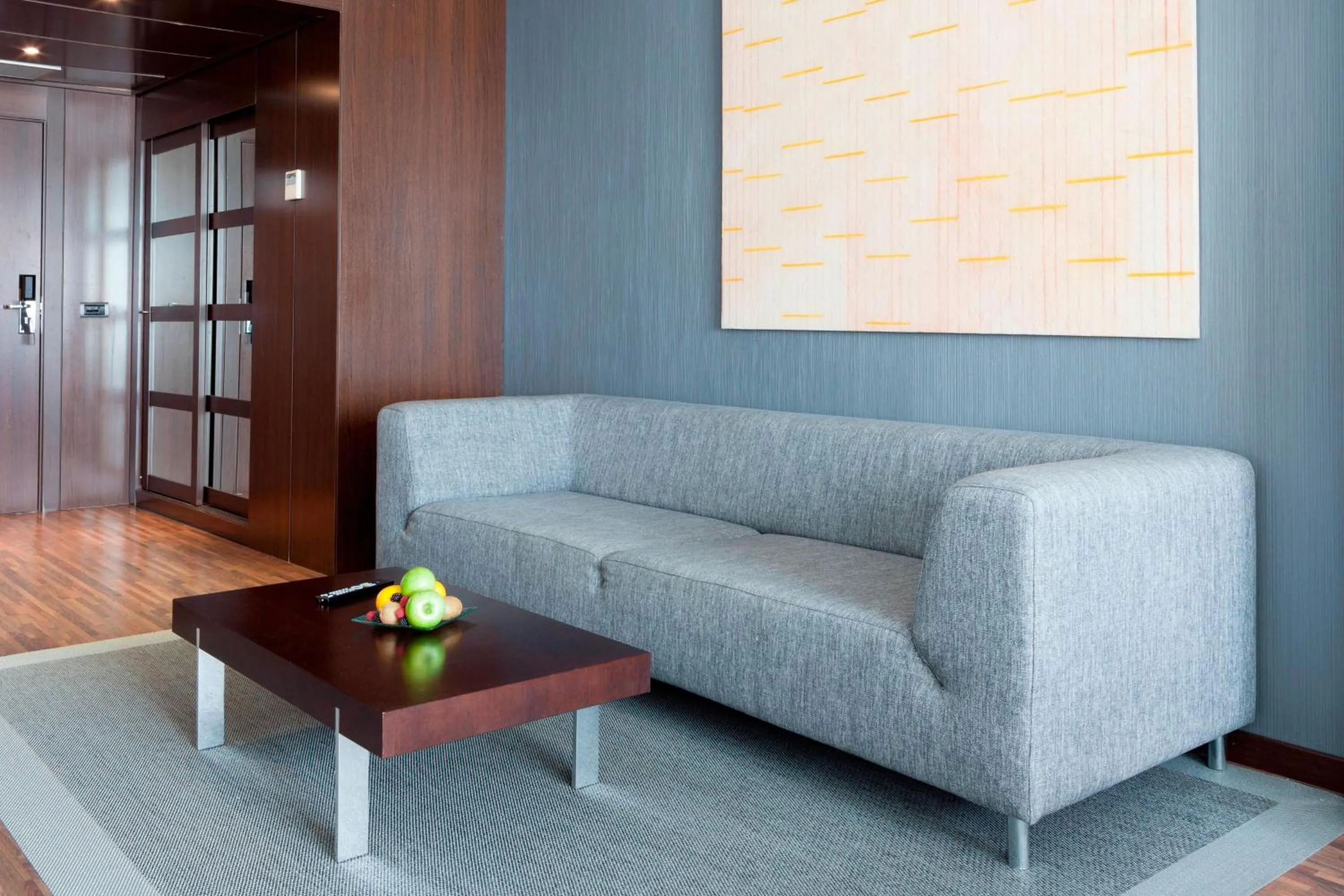 Living room in AC Hotel by Marriott Madrid Airport