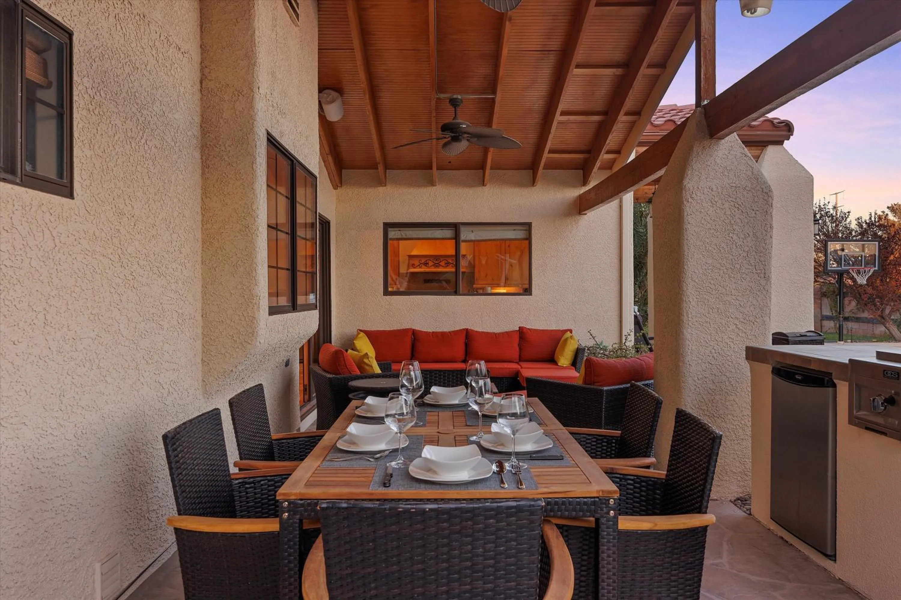 Patio in Luxury villa with pool and spa