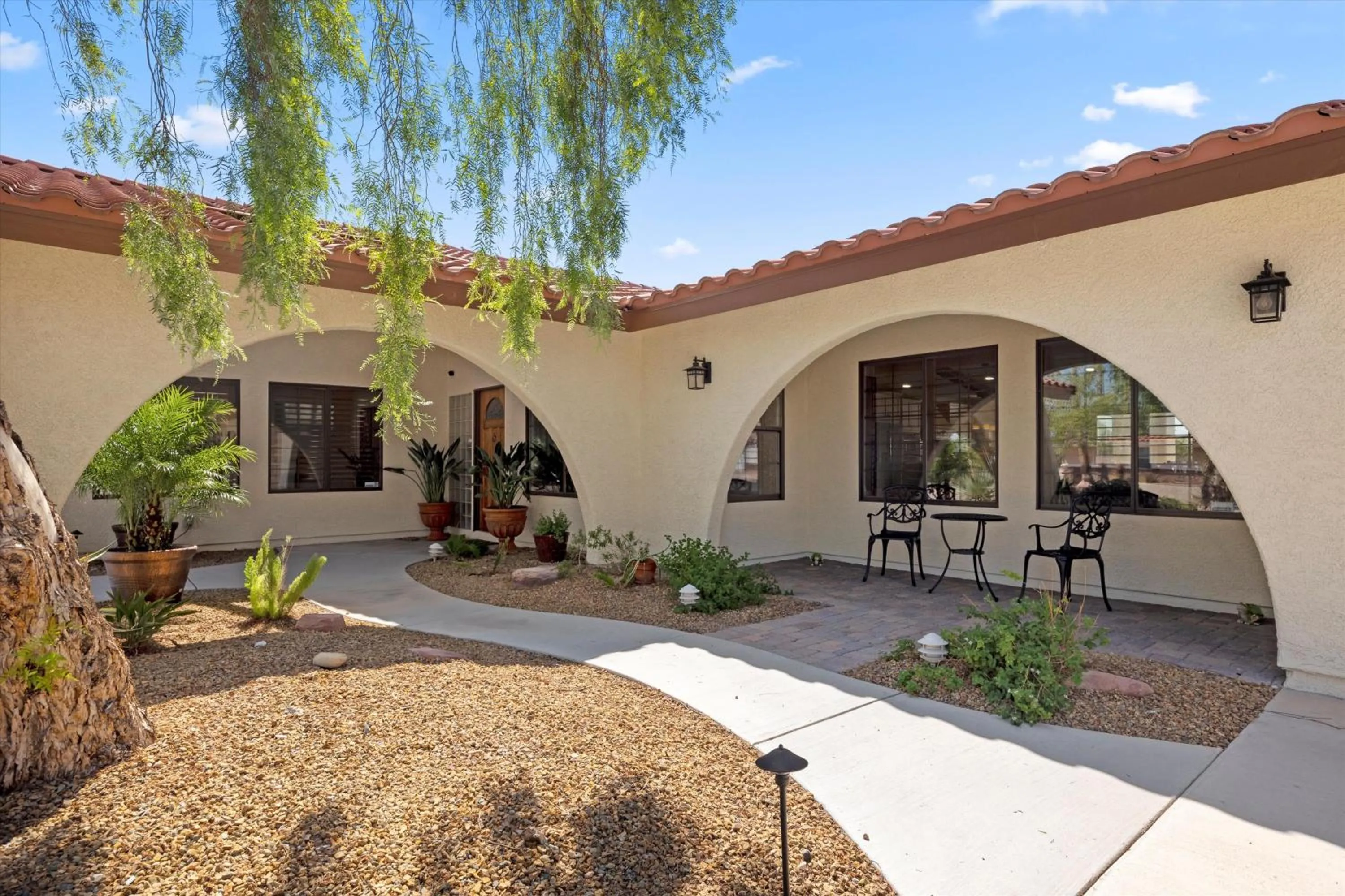 Property building in Luxury villa with pool and spa