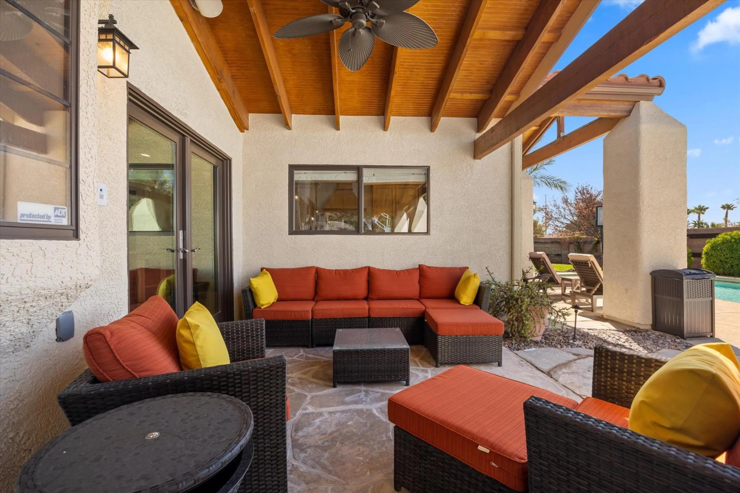 Patio in Luxury villa with pool and spa