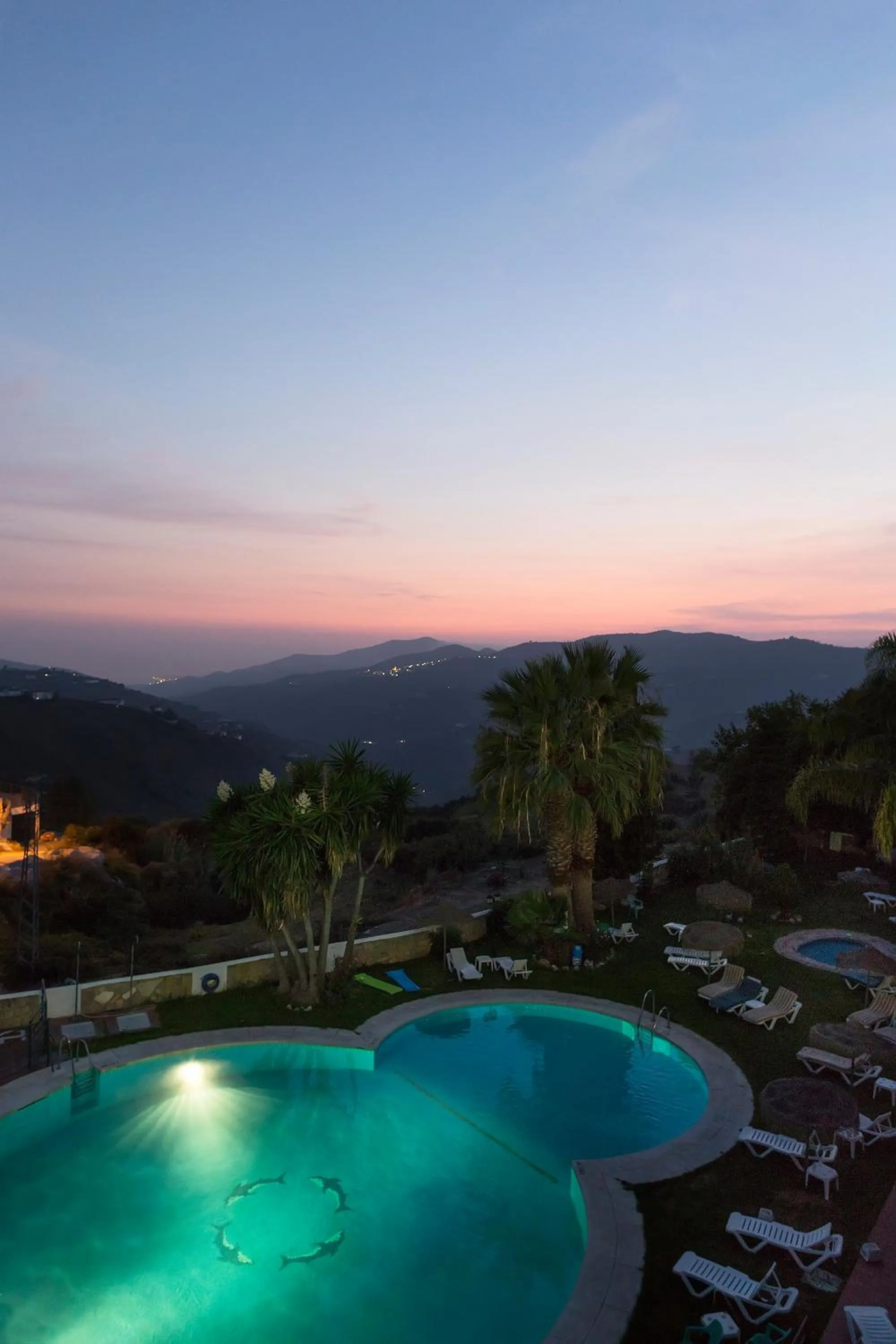 Pool view in Hotel y Bungalows Balcón de Competa
