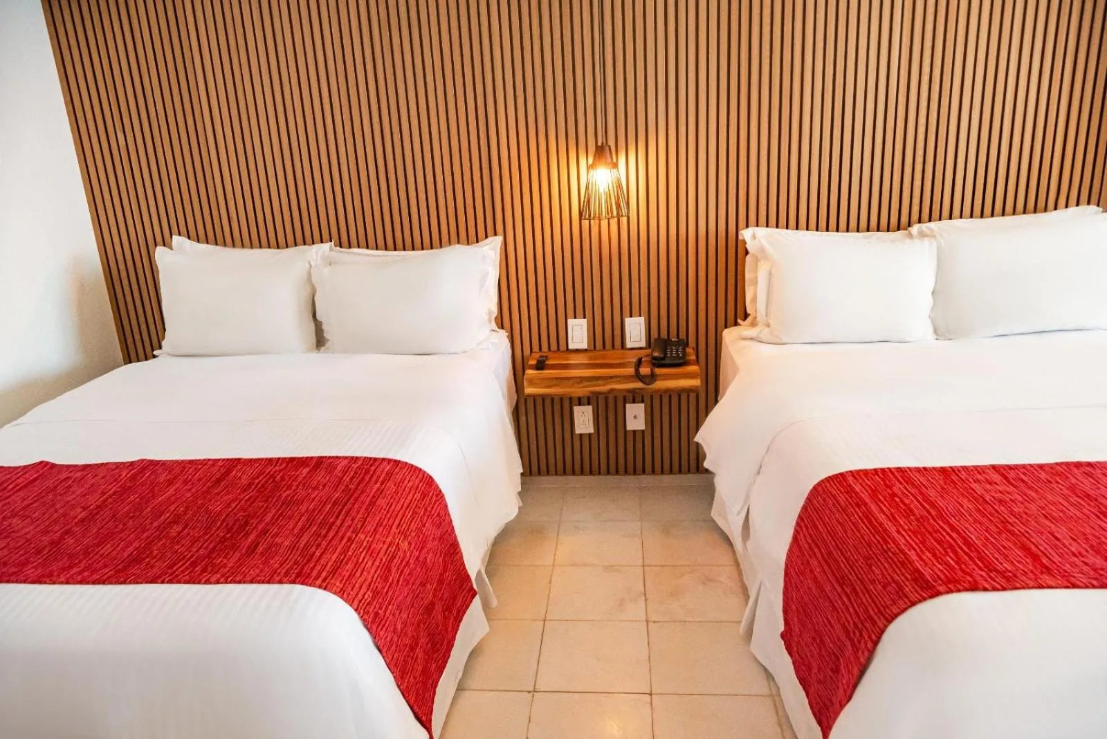 Bed in HOTEL SAN CARLOS PLAZA