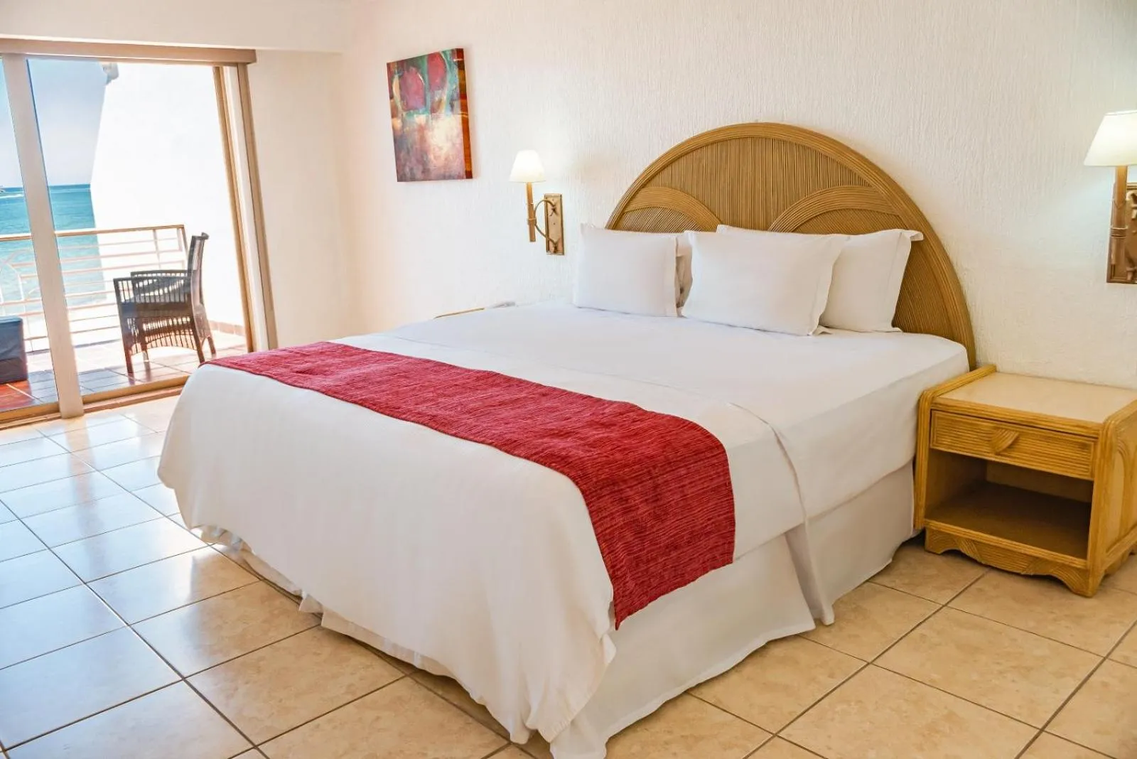 Bed in HOTEL SAN CARLOS PLAZA