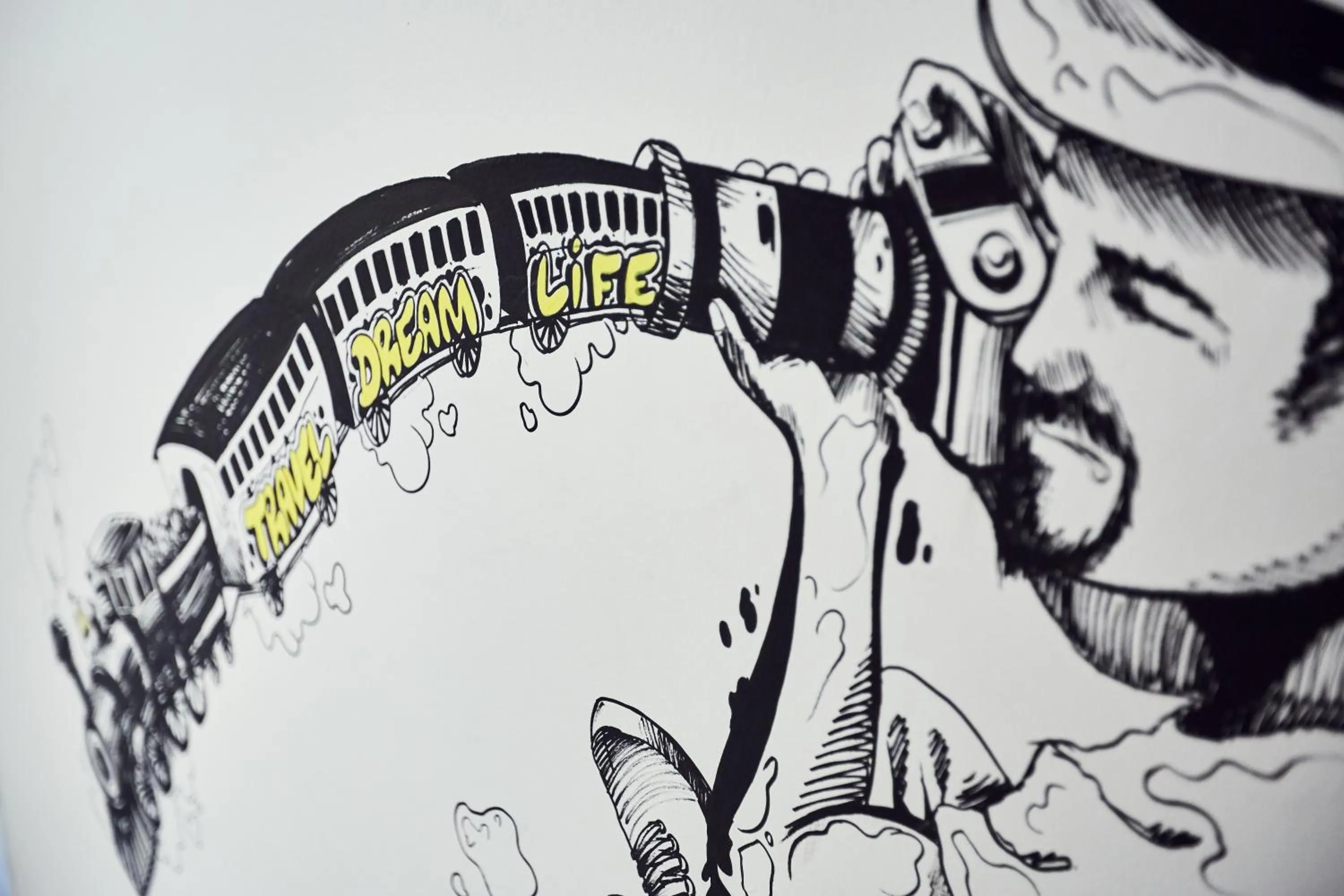 Decorative detail in Free Hostels Barcelona