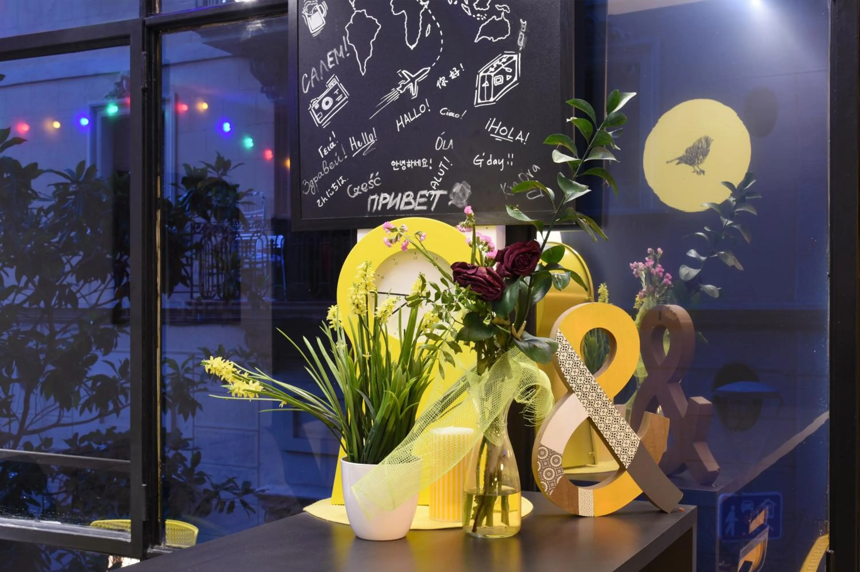 Decorative detail in Free Hostels Barcelona