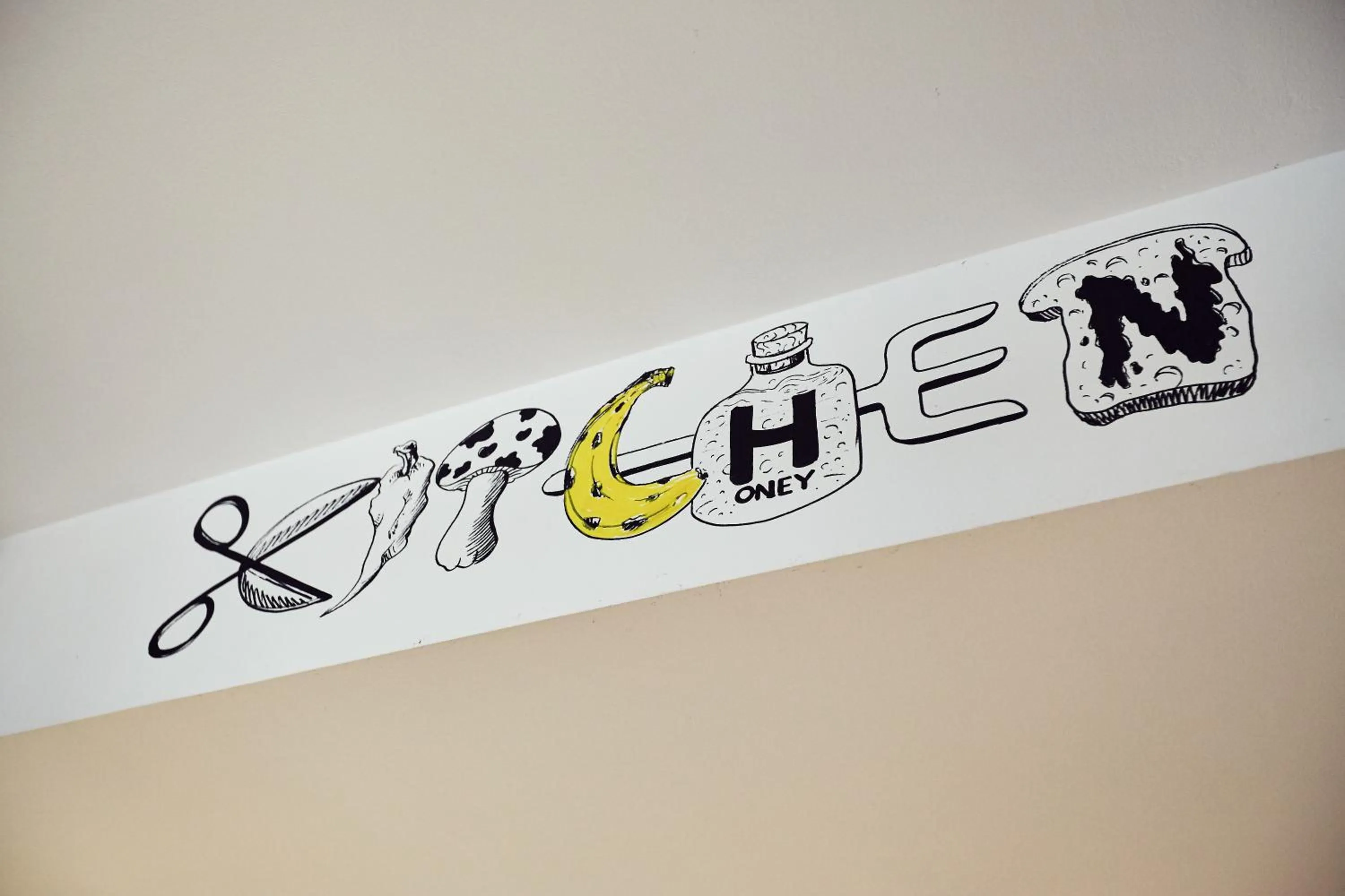 Decorative detail in Free Hostels Barcelona