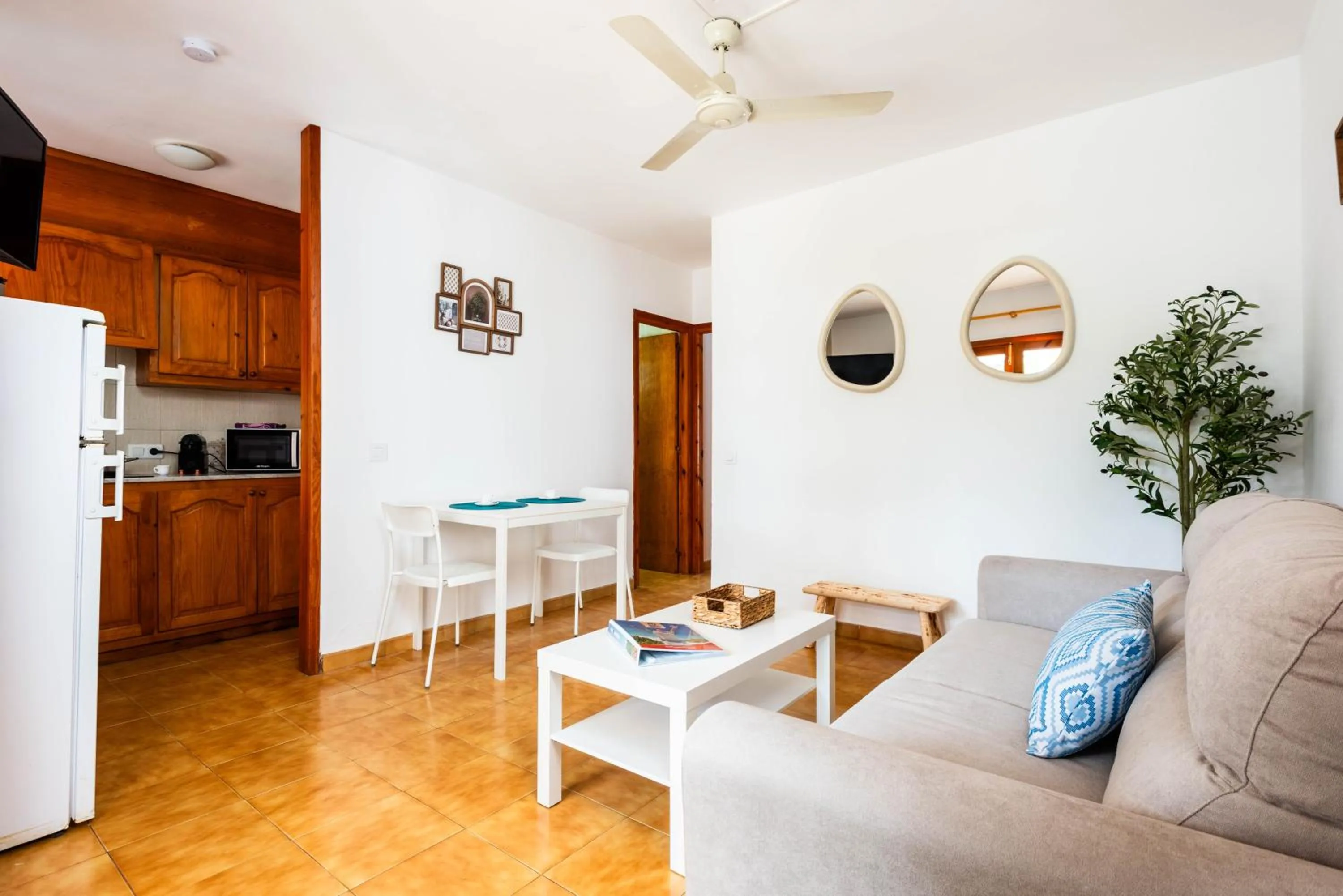 TV and multimedia in Apartamentos Mar Blanca by Mauter Villas