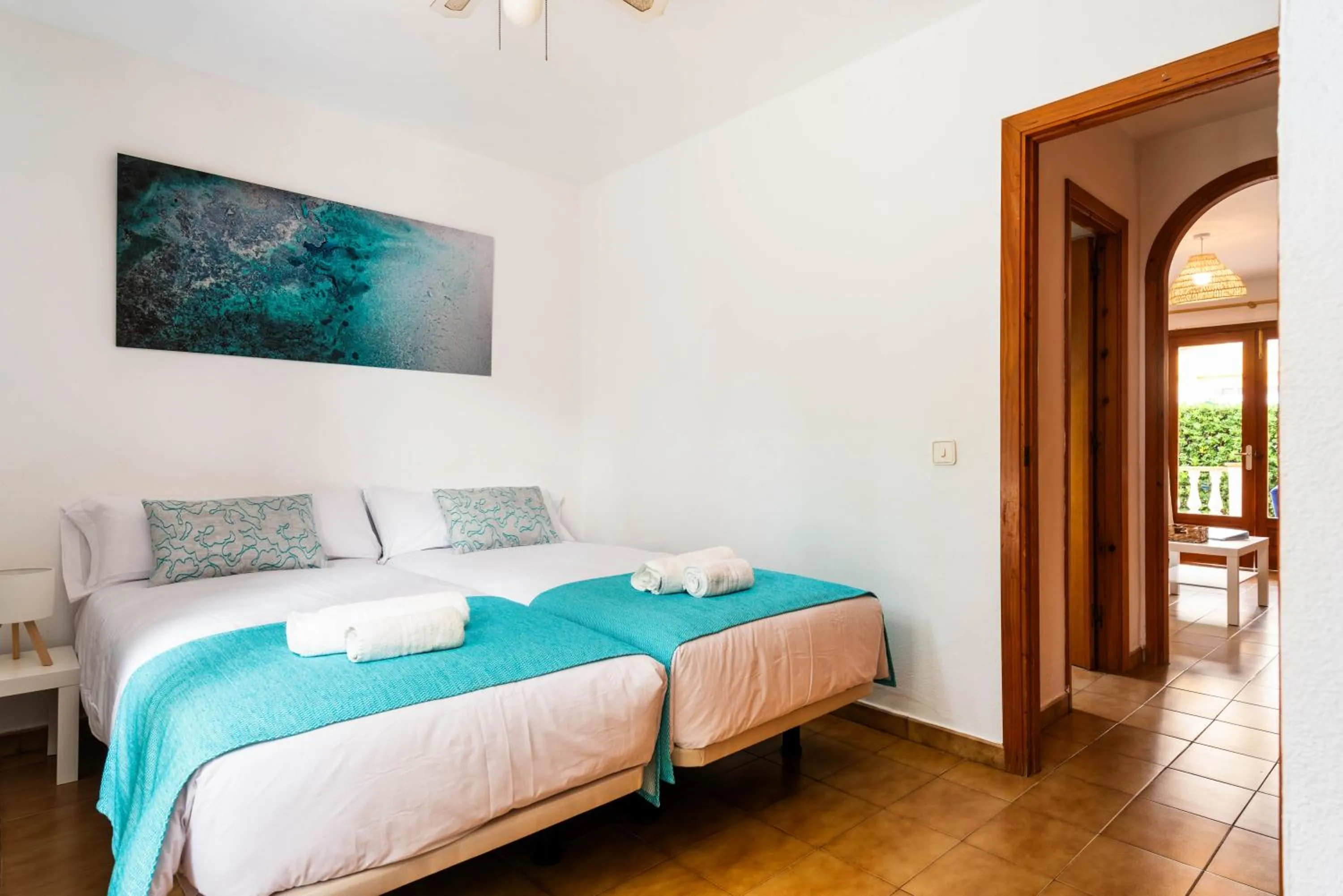 Bed in Apartamentos Mar Blanca by Mauter Villas