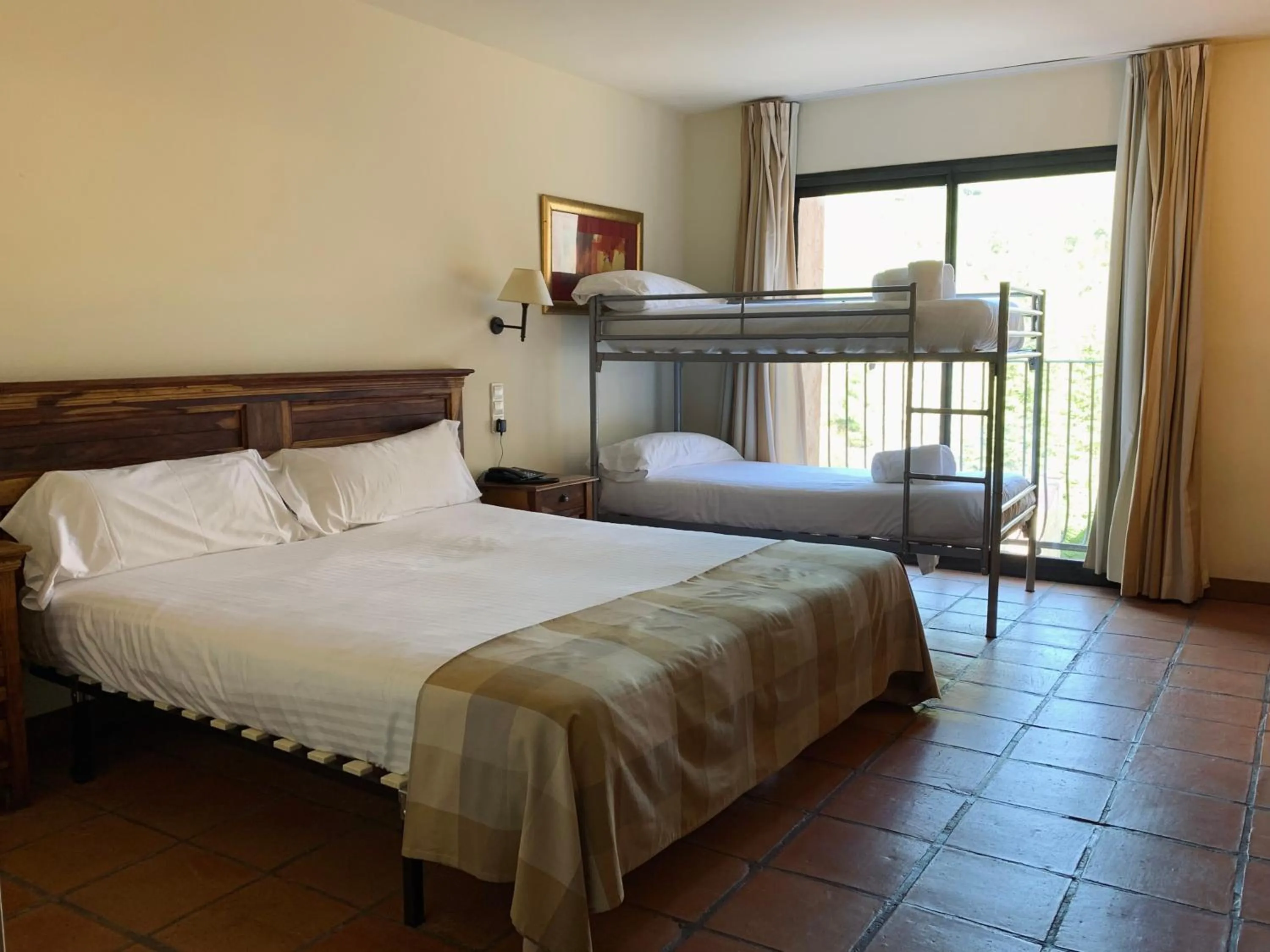 Bed in La Figuerola Hotel & Restaurant